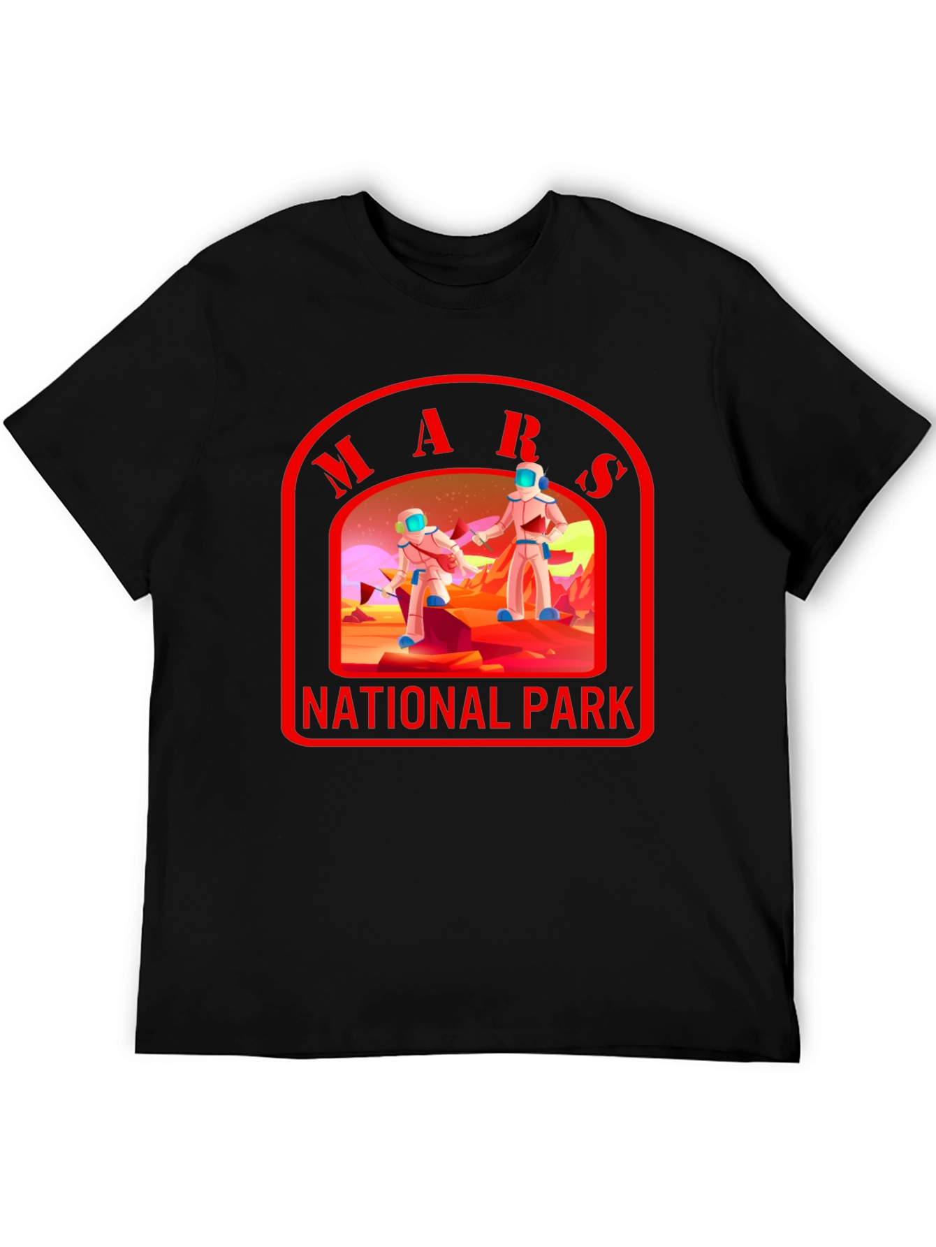 Mars National Park T-Shirt Space Graphic Tee