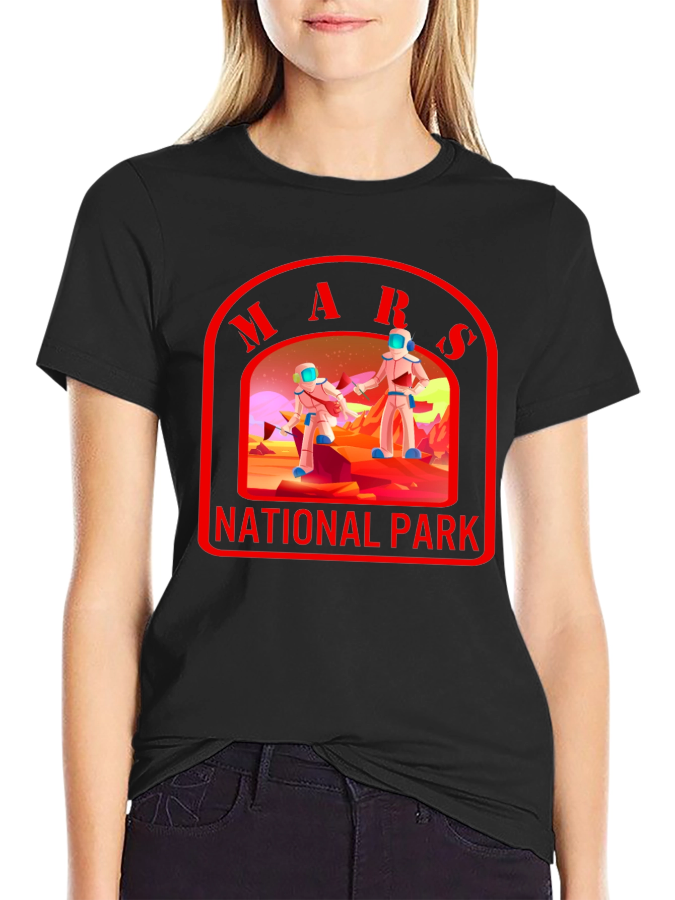 Mars National Park T-Shirt Space Graphic Tee