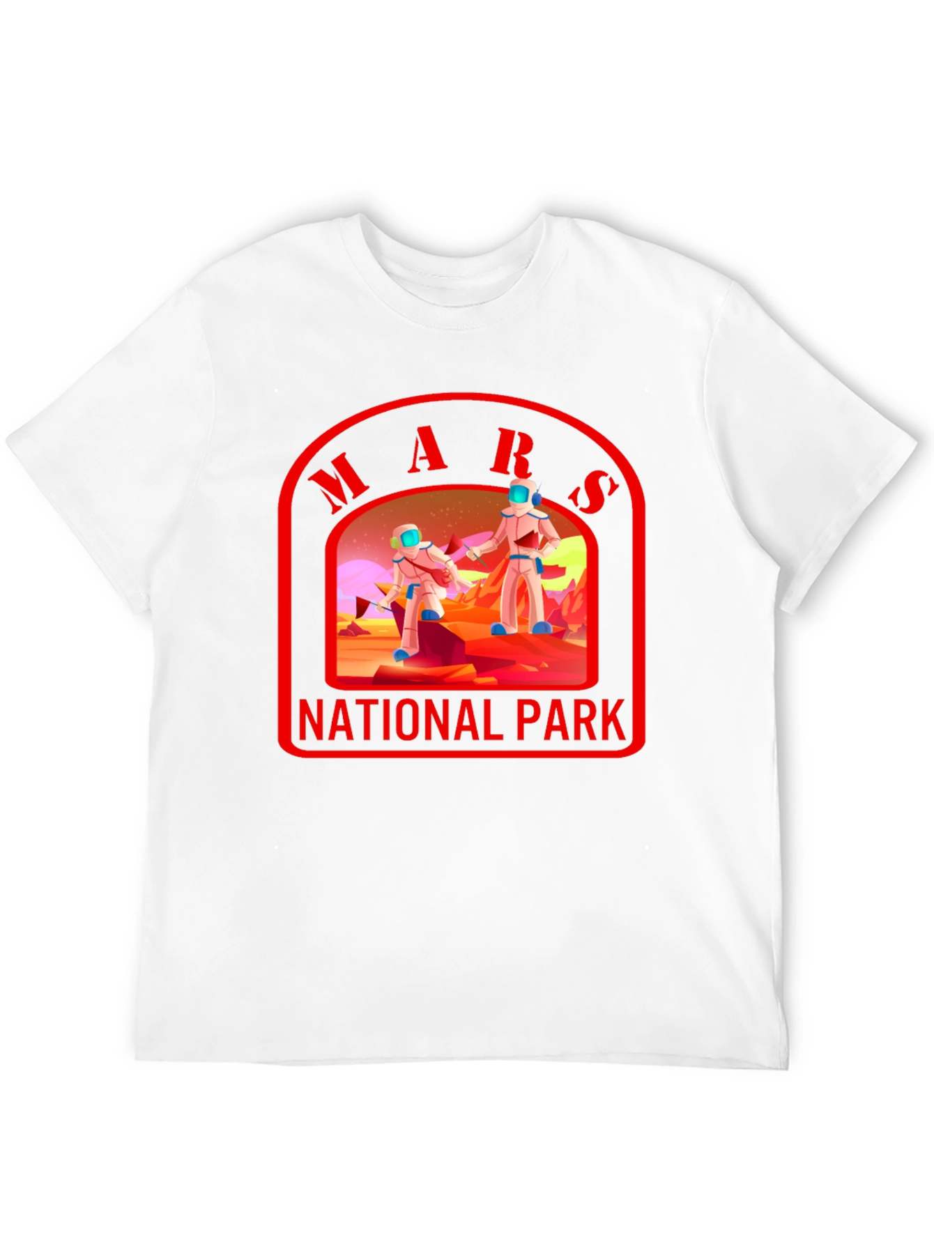 Mars National Park T-Shirt Space Graphic Tee