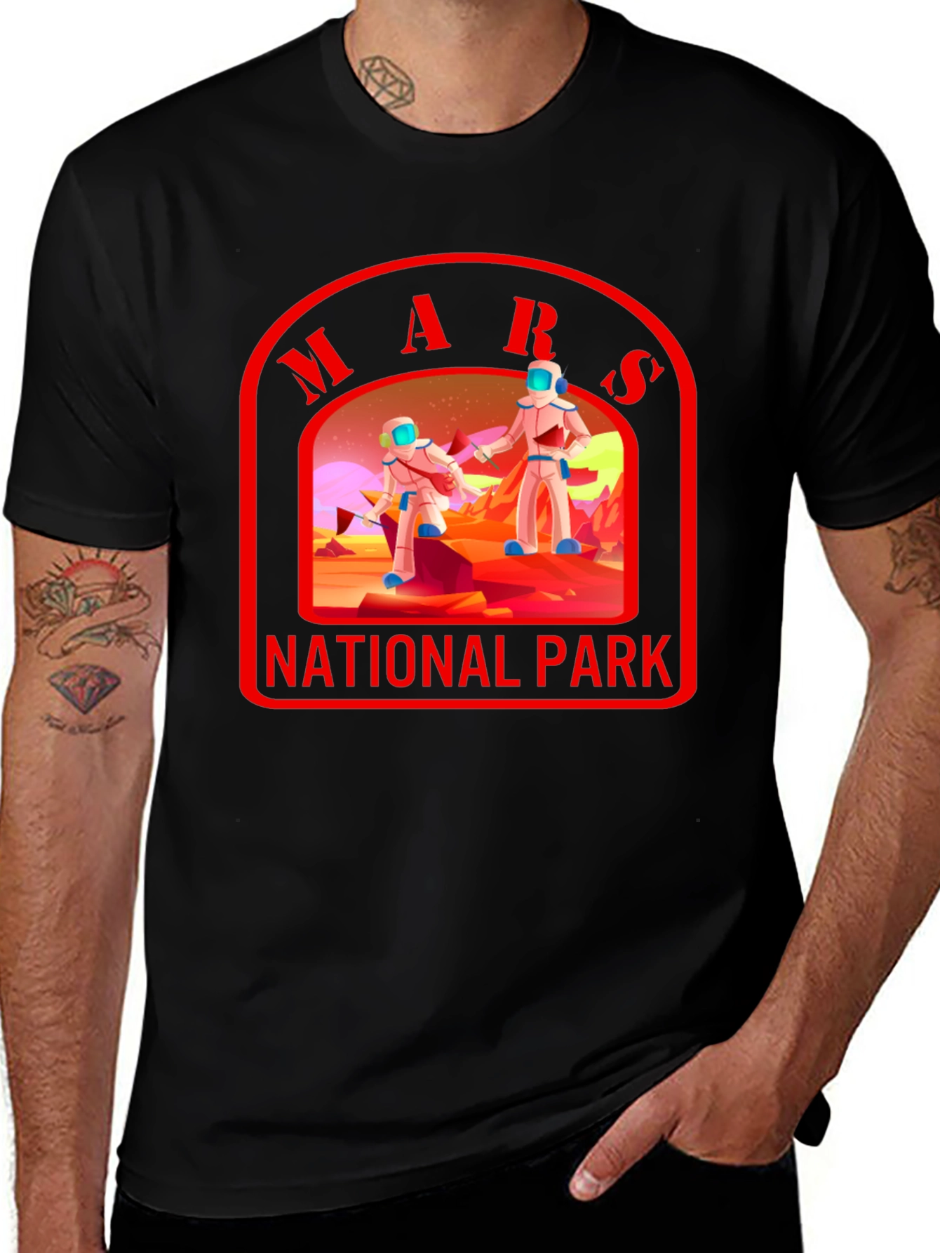 Mars National Park T-Shirt Space Graphic Tee