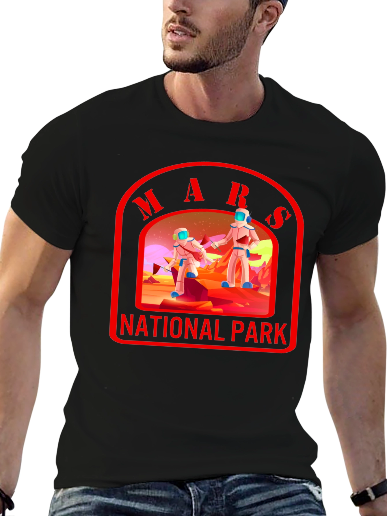 Mars National Park T-Shirt Space Graphic Tee