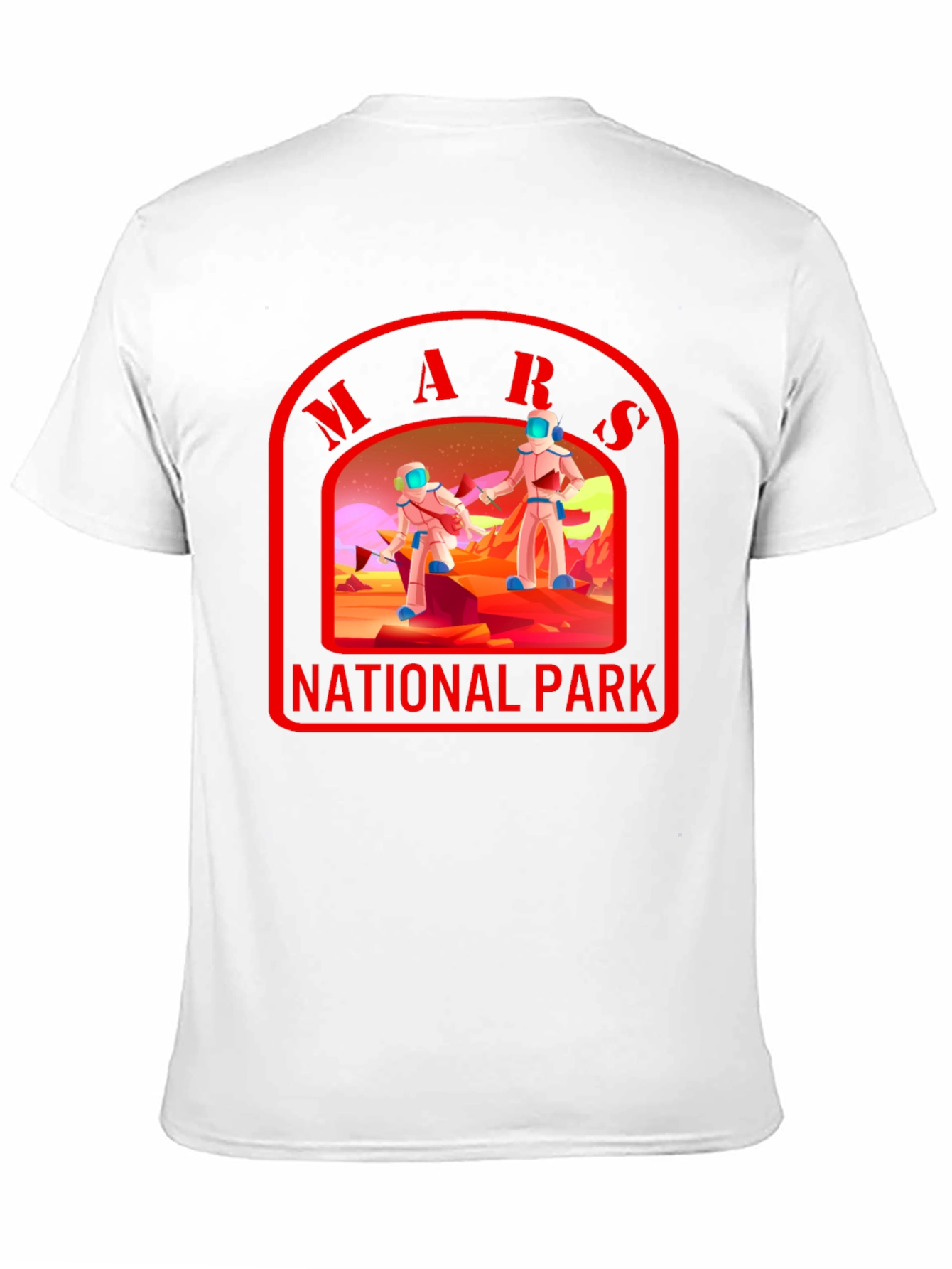 Mars National Park T-Shirt Space Graphic Tee