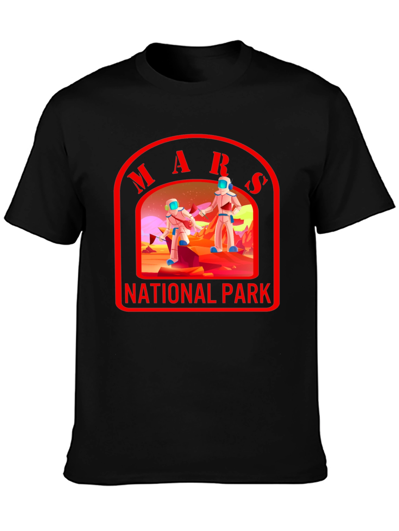 Mars National Park T-Shirt Space Graphic Tee