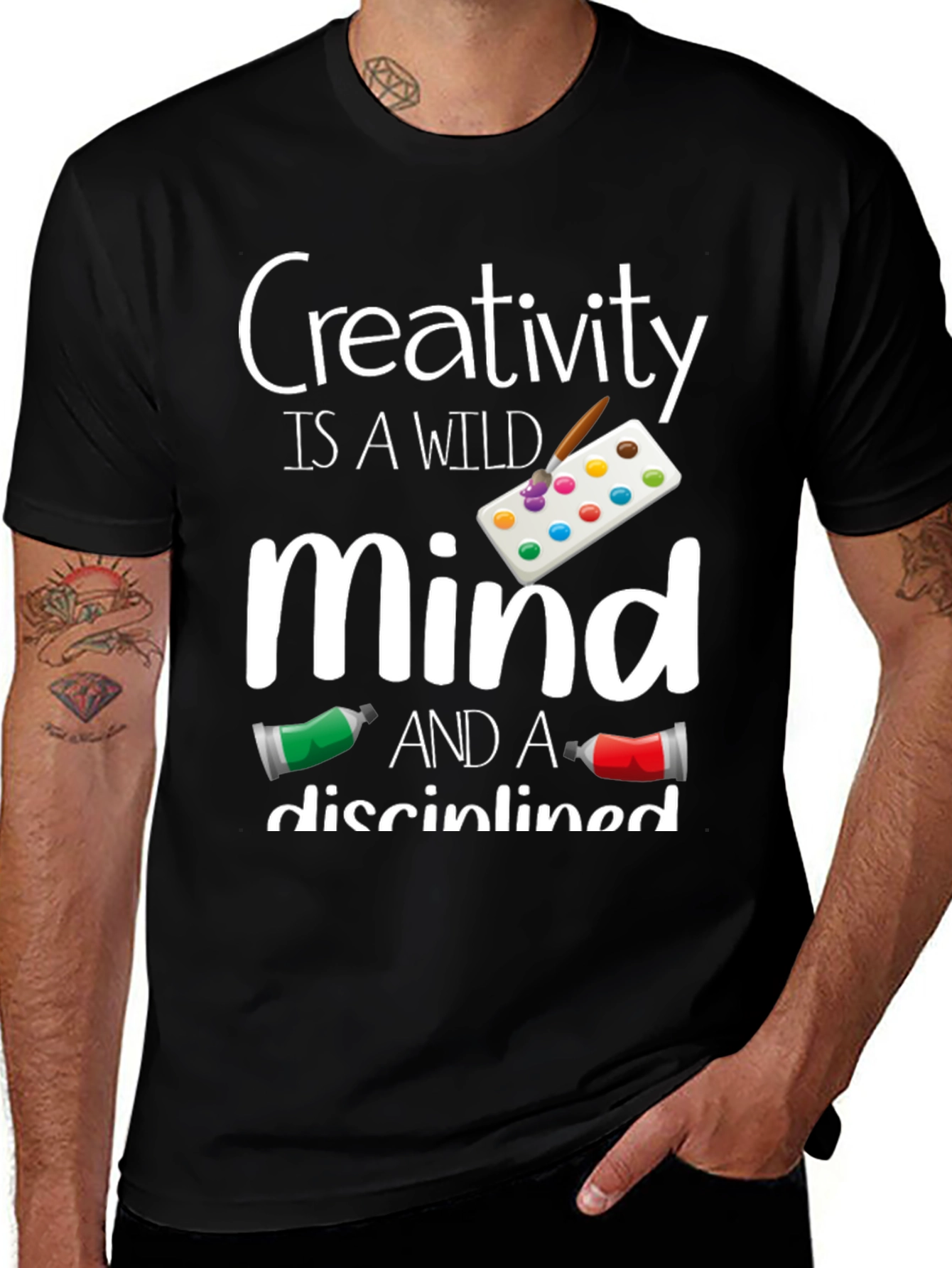 Creativity Wild Mind T-Shirt Black Unisex