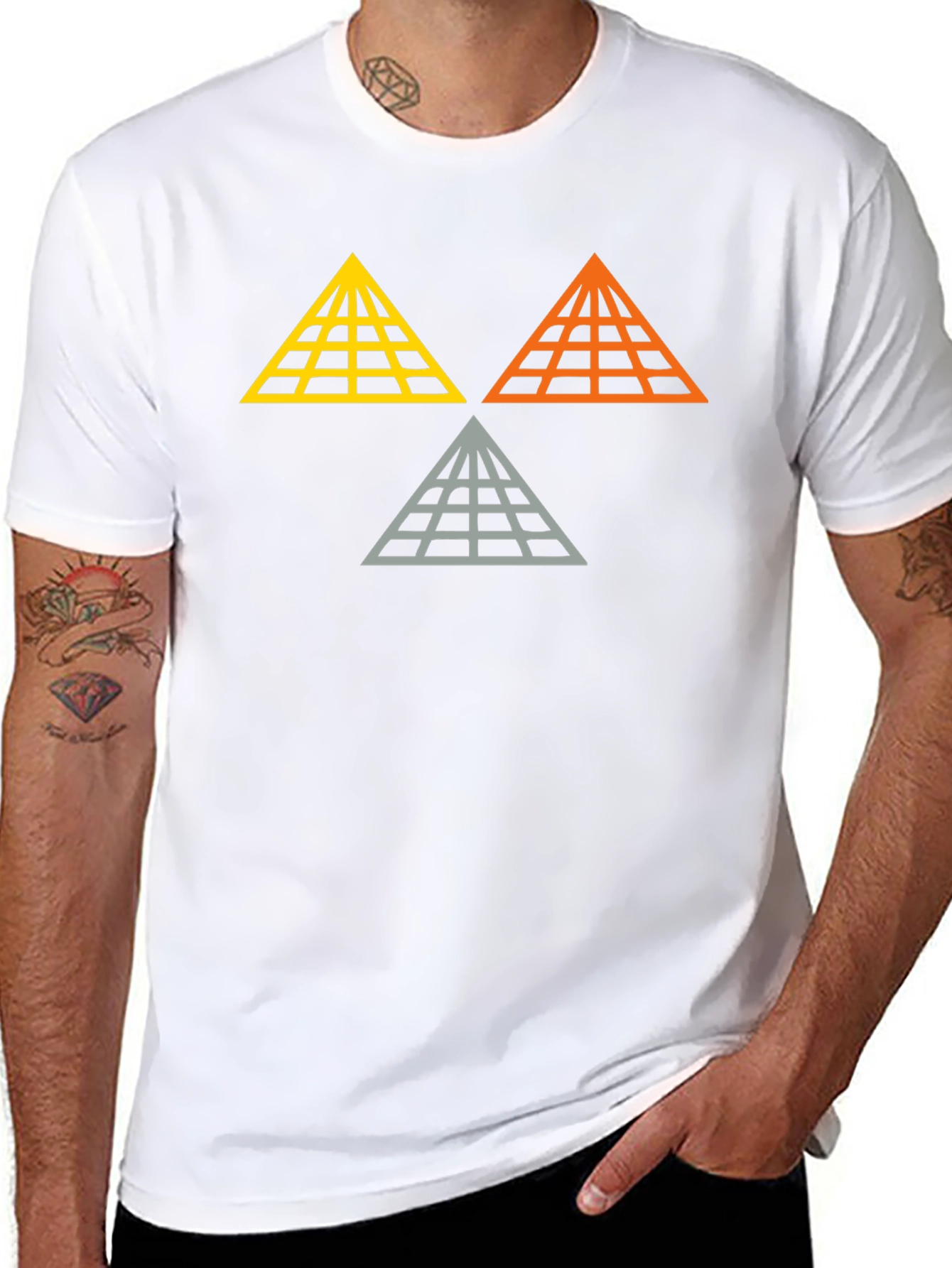 Geometric Pyramid Graphic Tee