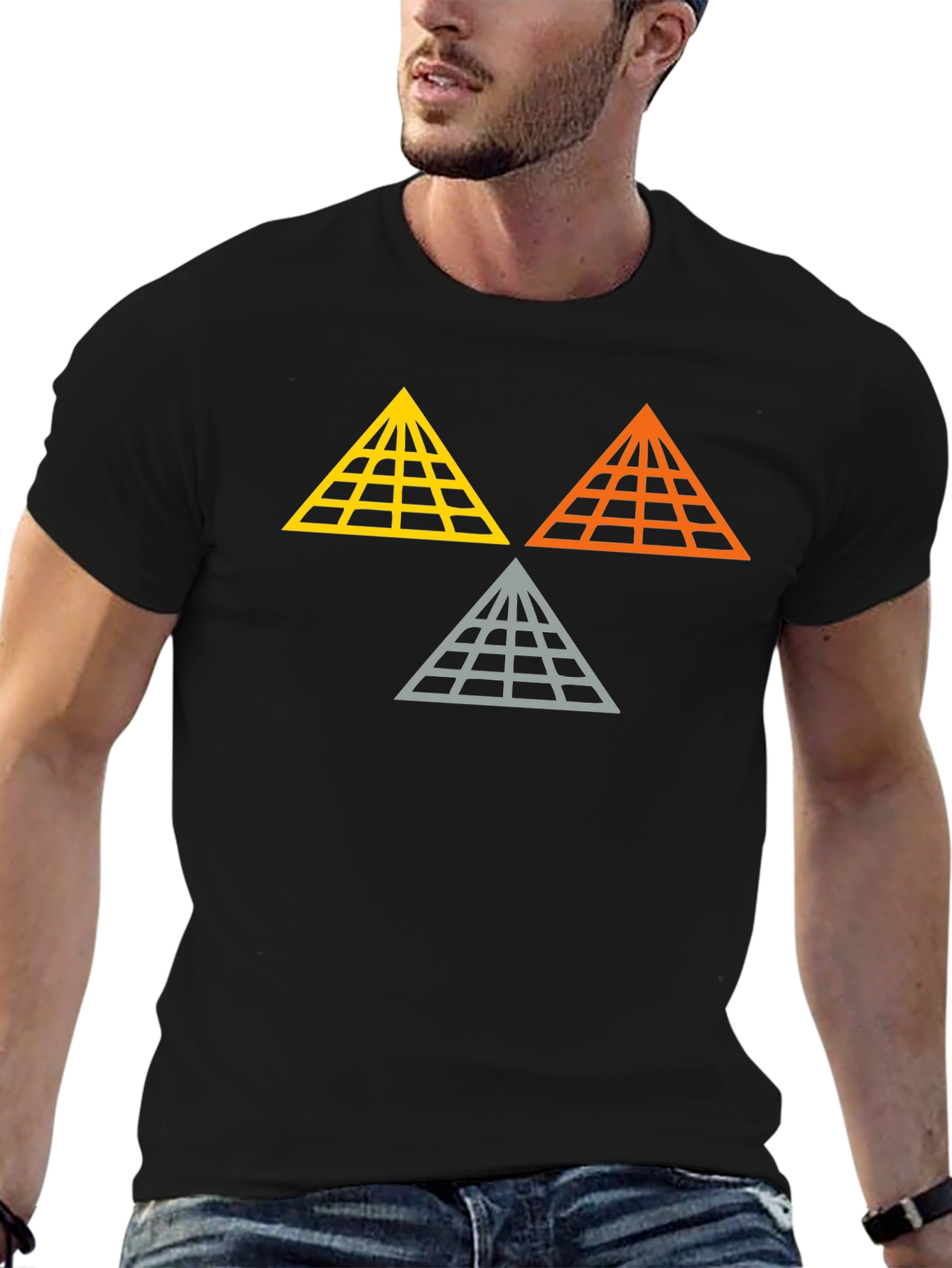 Geometric Pyramid Graphic Tee
