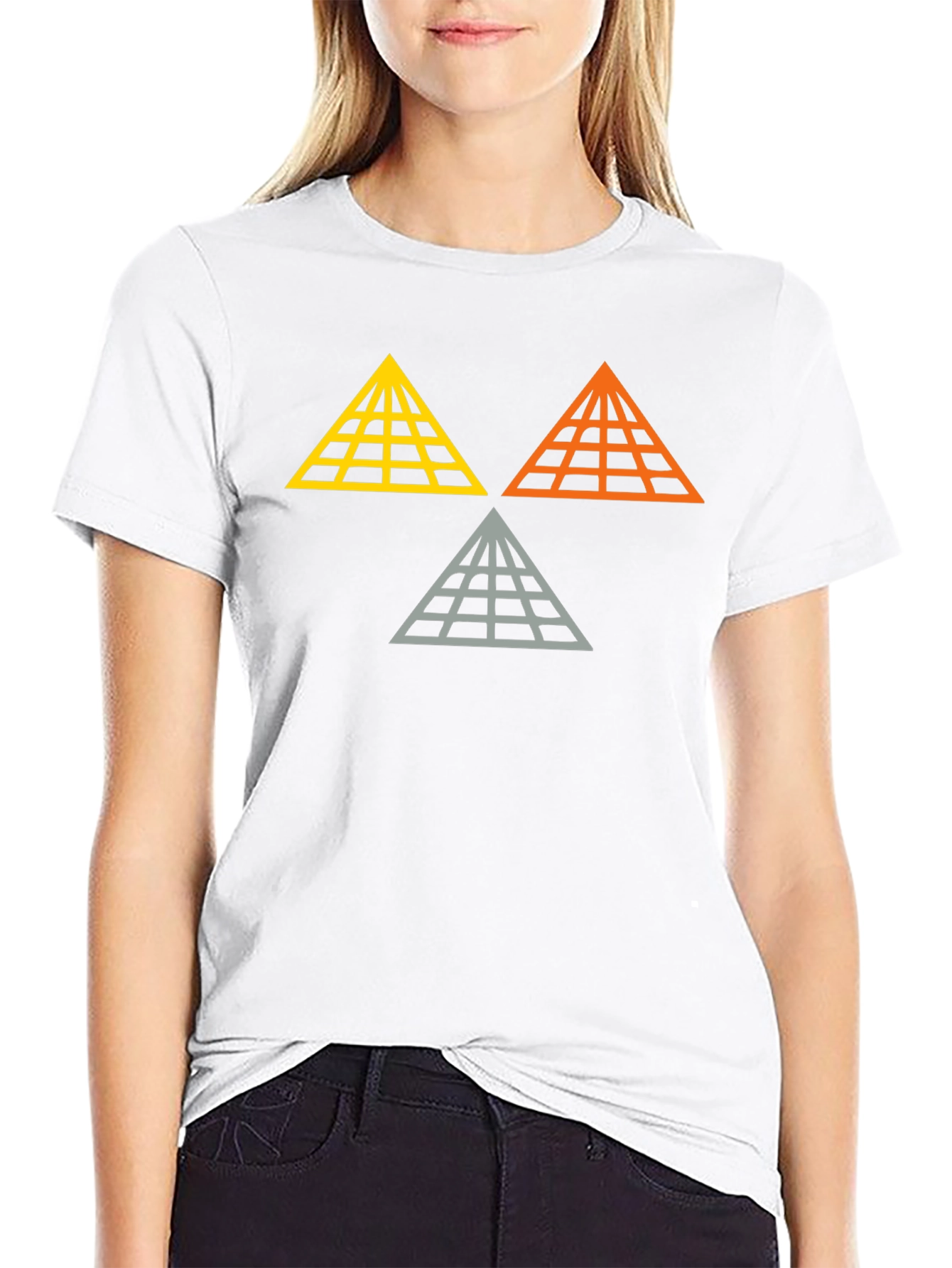 Geometric Pyramid Graphic Tee
