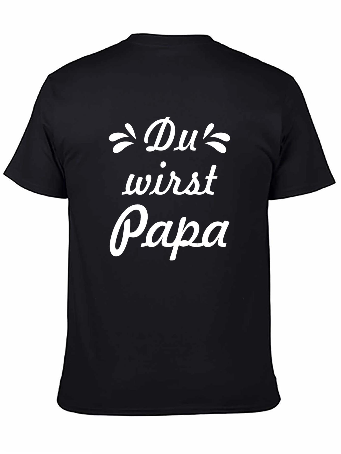 Du Wirst Papa T-Shirt - New Dad Announcement Tee