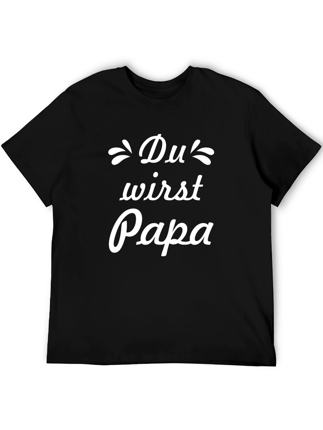 Du Wirst Papa T-Shirt - New Dad Announcement Tee