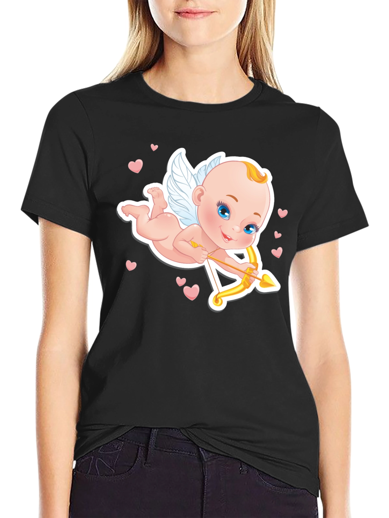 Cupid Graphic Tee - Black T-Shirt