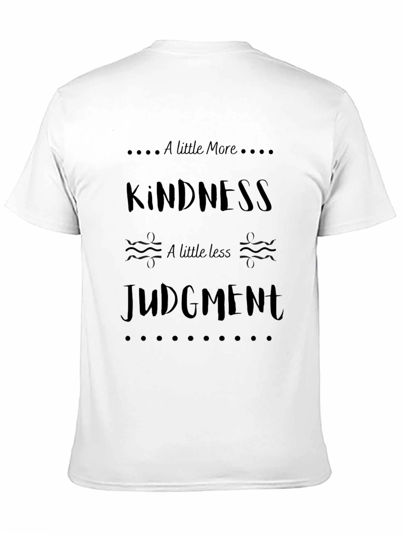 Kindness Judgement Graphic Tee - Black