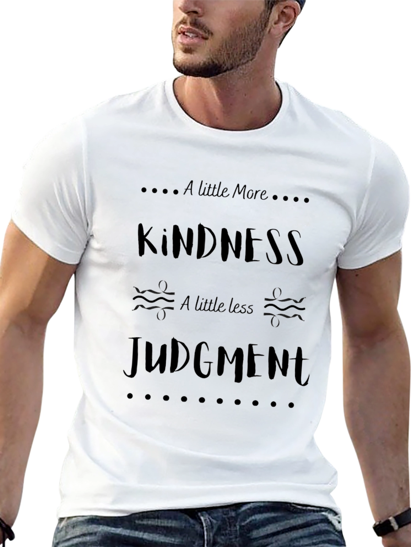 Kindness Judgement Graphic Tee - Black