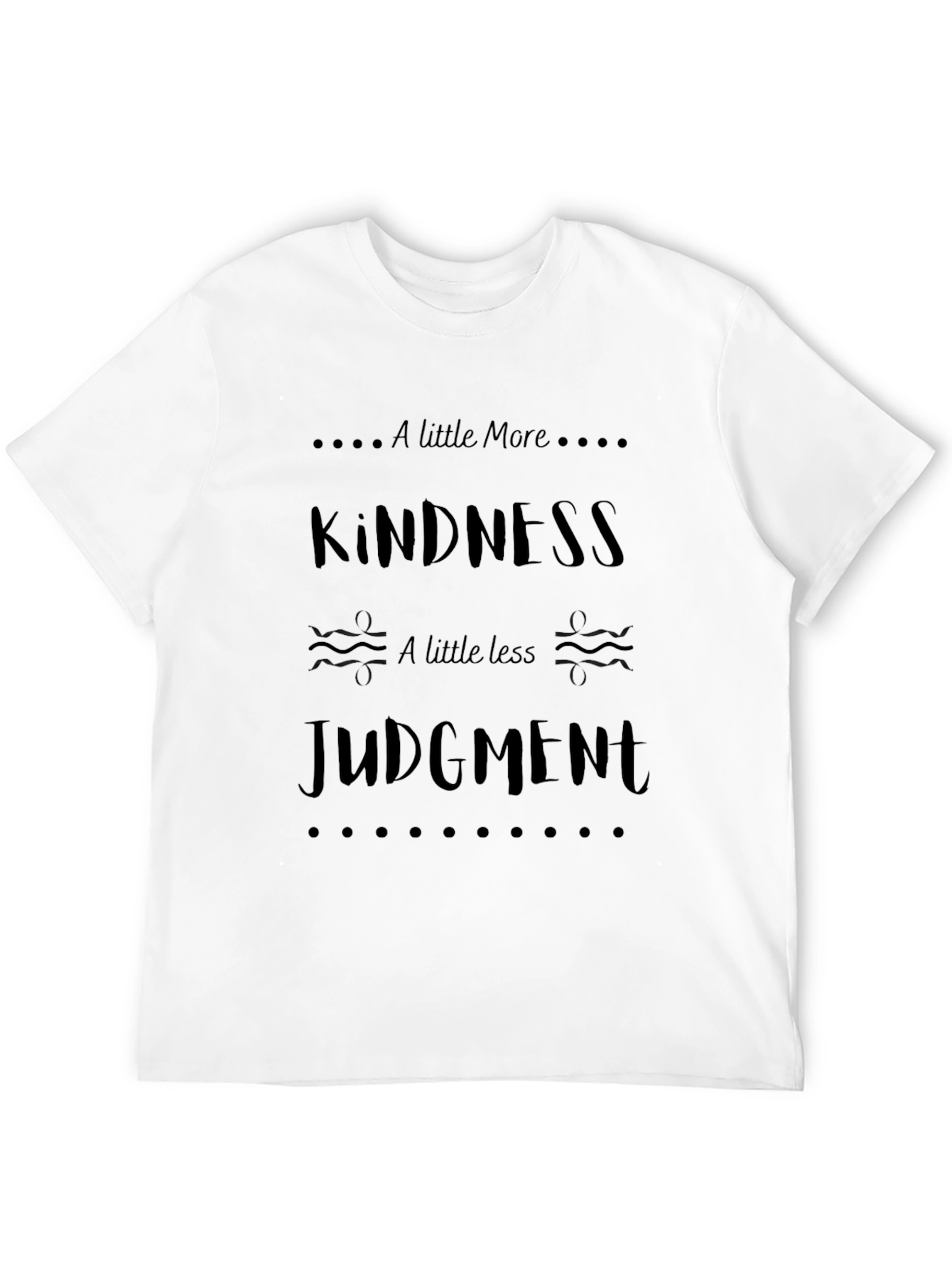 Kindness Judgement Graphic Tee - Black
