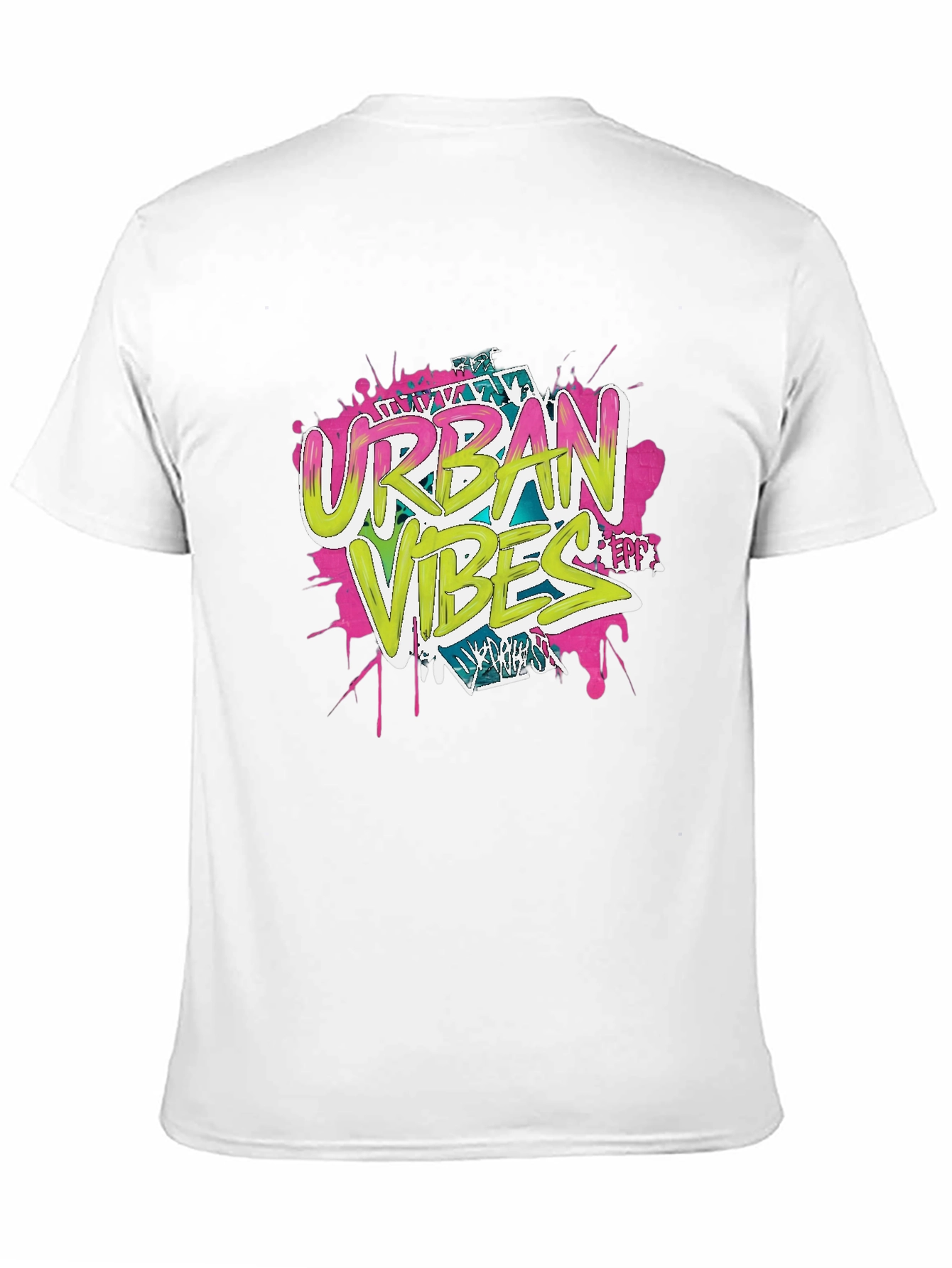 Urban Vibes Graphic Print Black T-Shirt
