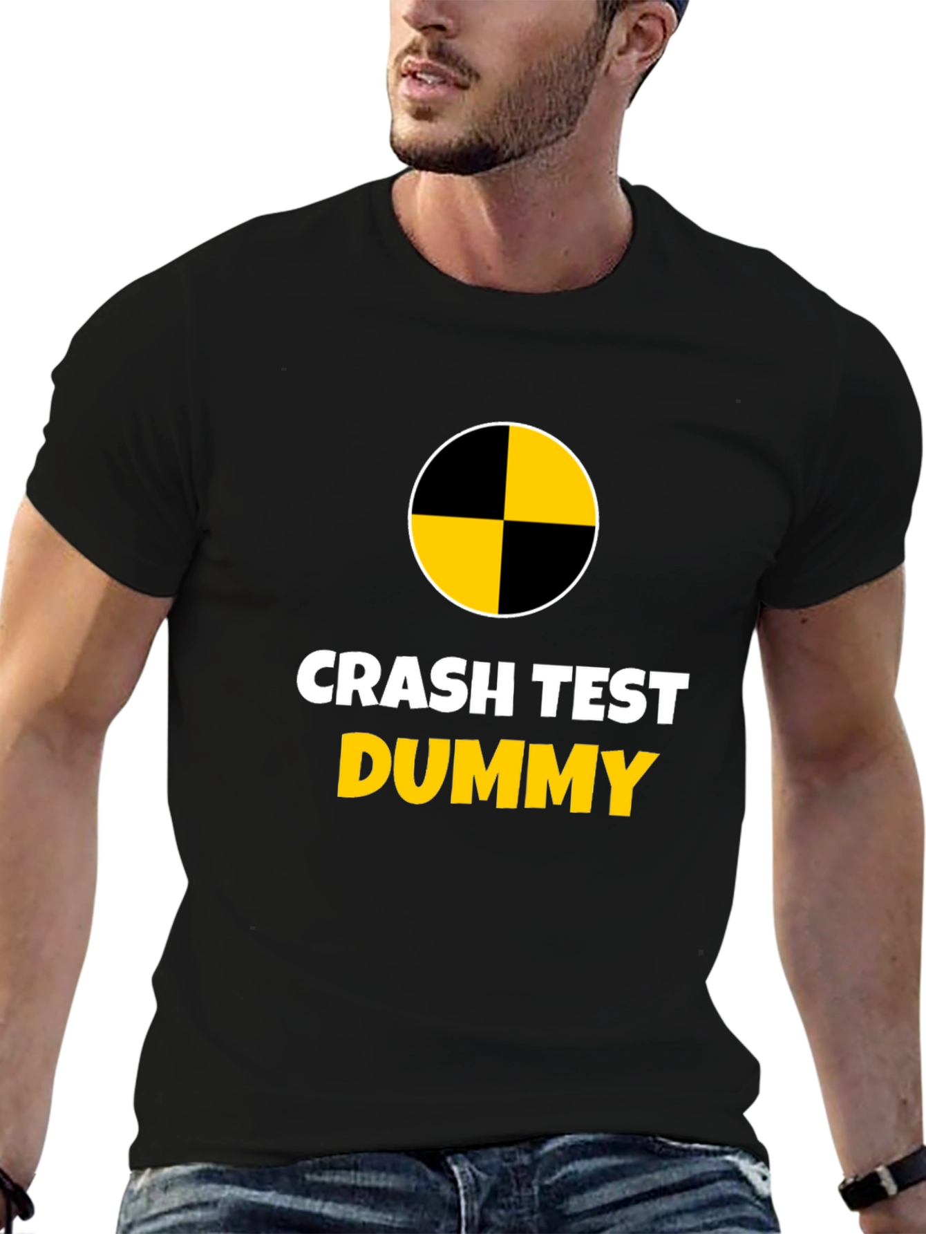 Crash Test Dummy Black Graphic Tee
