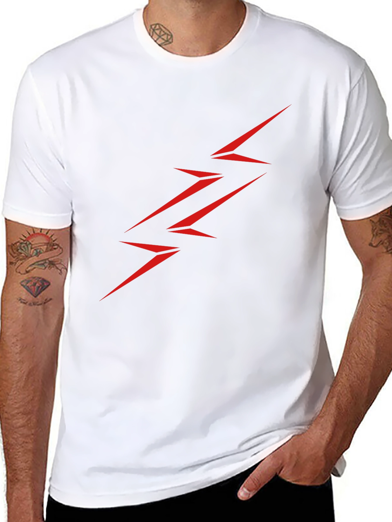 Flash Red Bolt Black Tee