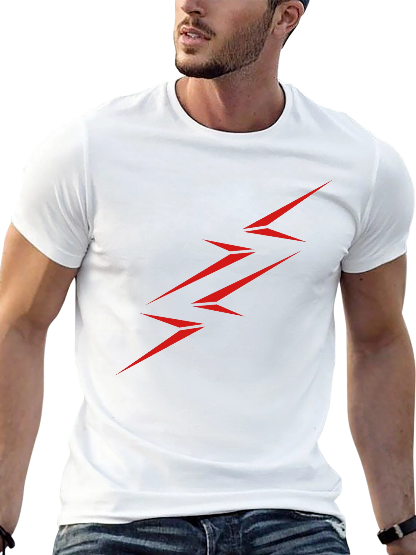 Flash Red Bolt Black Tee