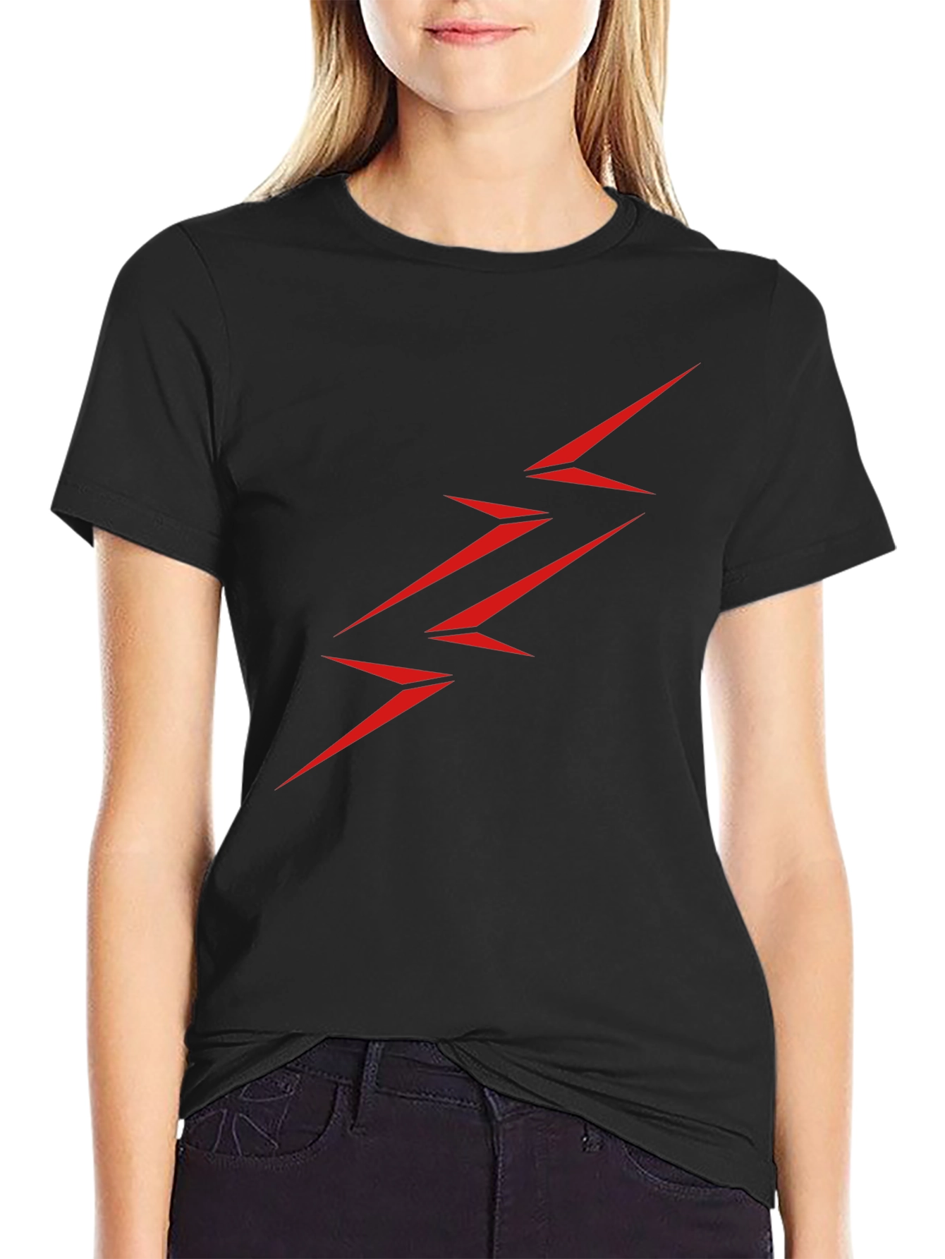 Flash Red Bolt Black Tee