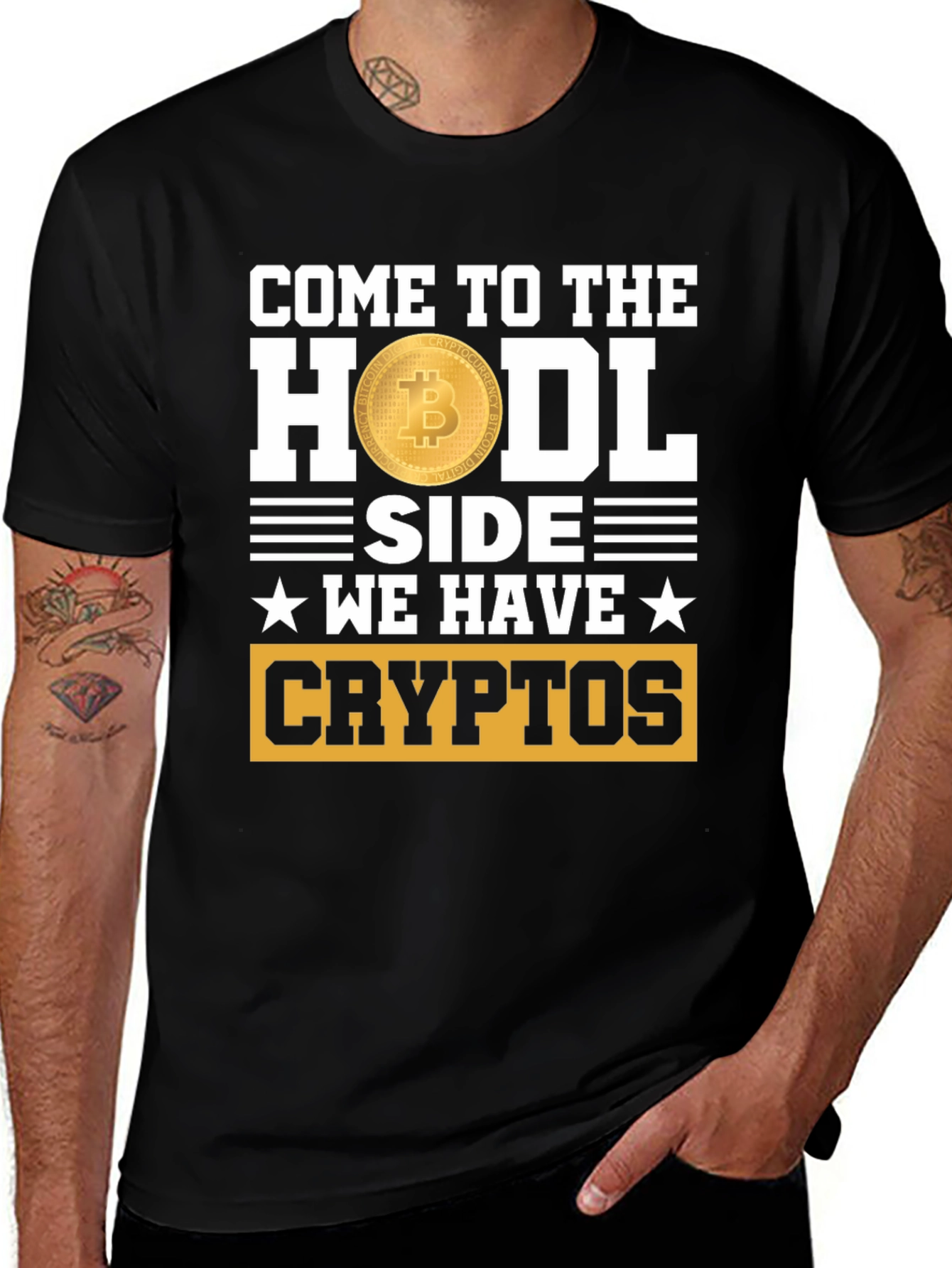 HODL Side Crypto T-Shirt
