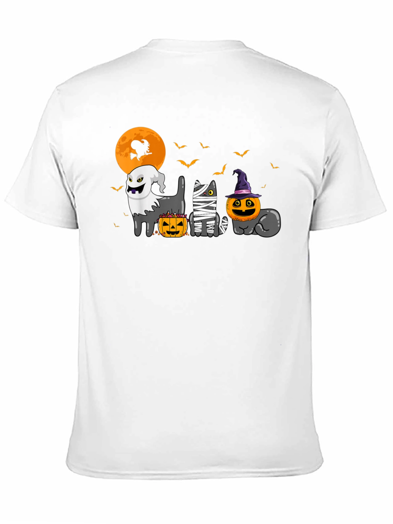 Halloween Cats Black T-Shirt