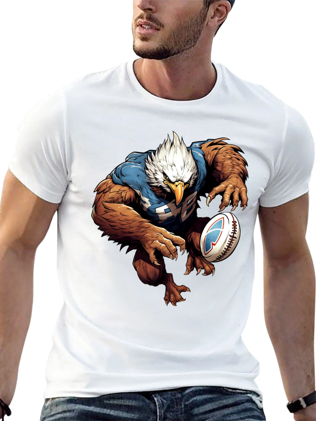 Eagle Rugby T-Shirt - Unique Graphic Tee