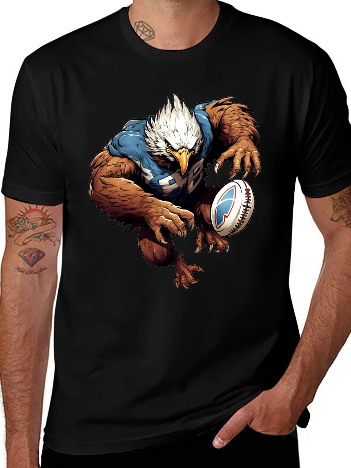 Eagle Rugby T-Shirt - Unique Graphic Tee