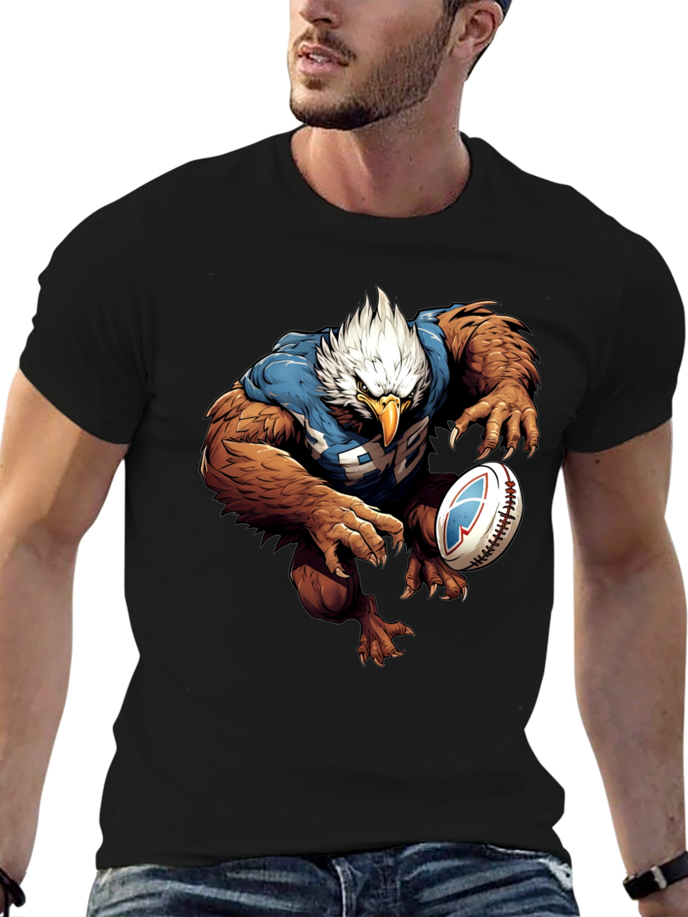 Eagle Rugby T-Shirt - Unique Graphic Tee