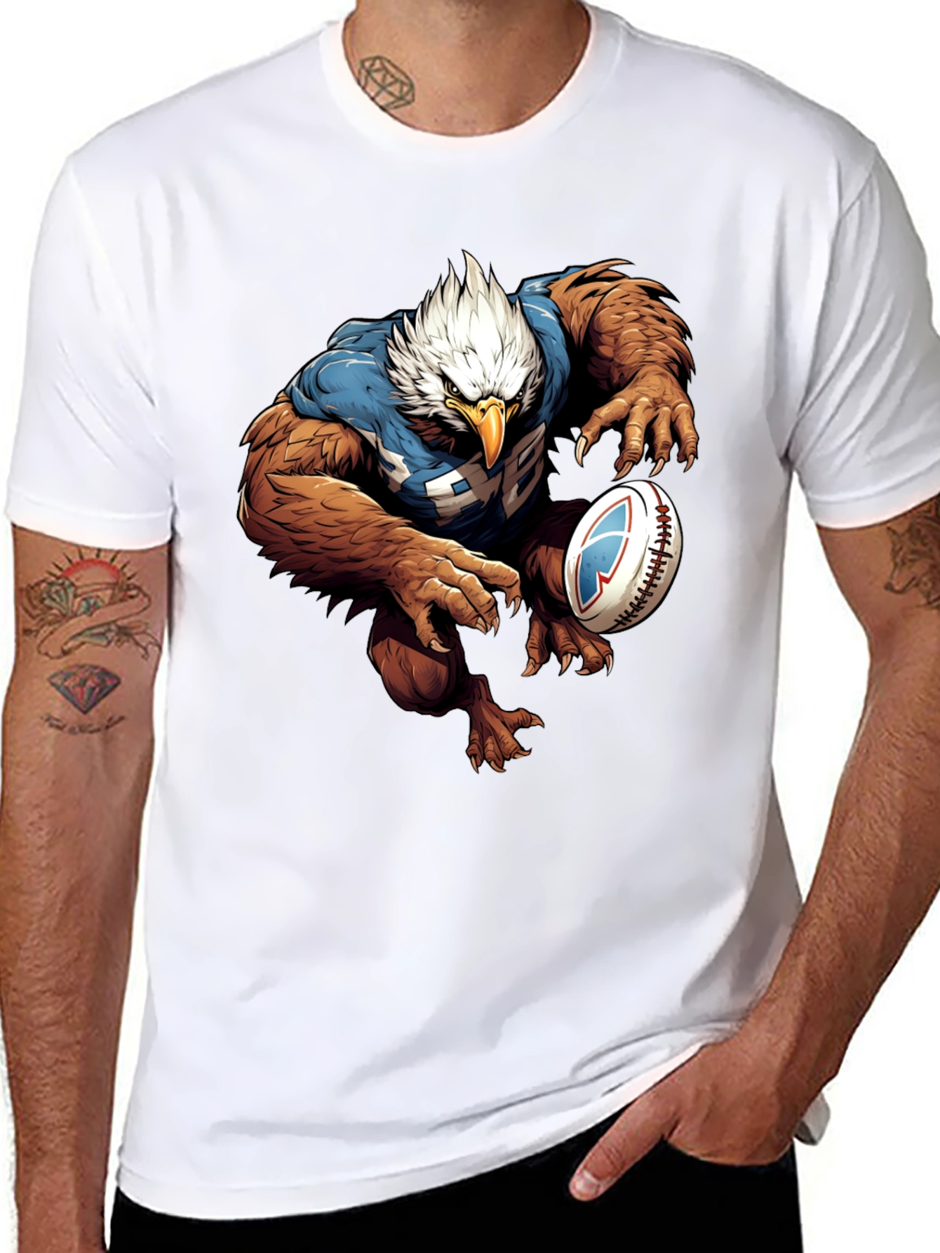 Eagle Rugby T-Shirt - Unique Graphic Tee