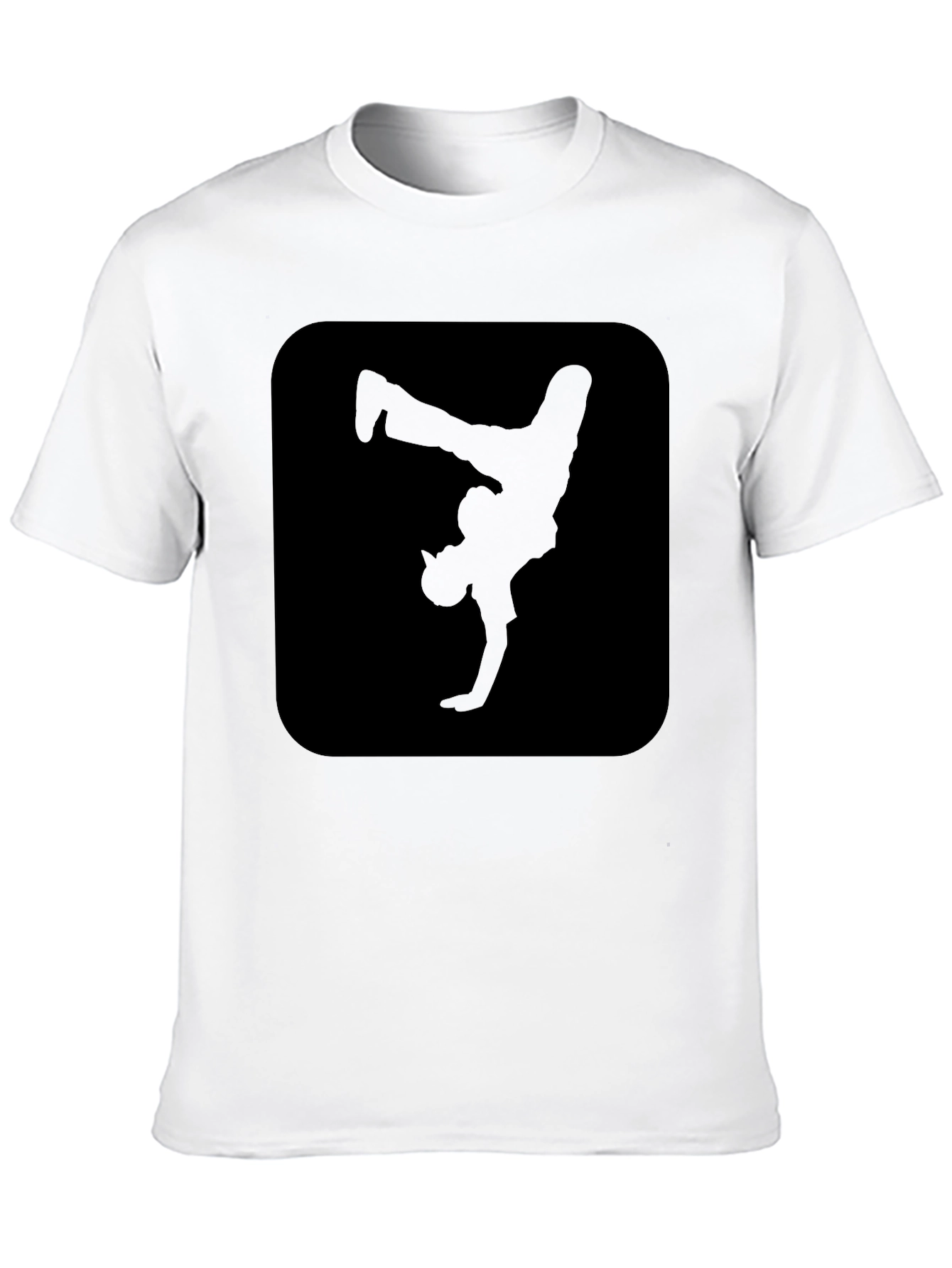 Cool Black Breakdance Graphic Tee Shirt