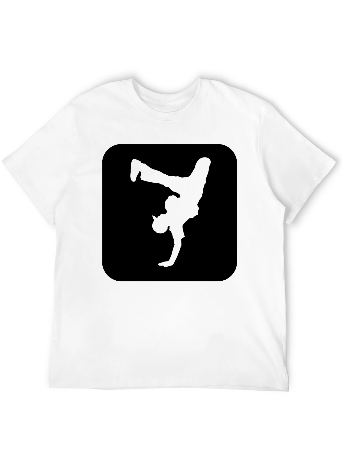 Cool Black Breakdance Graphic Tee Shirt