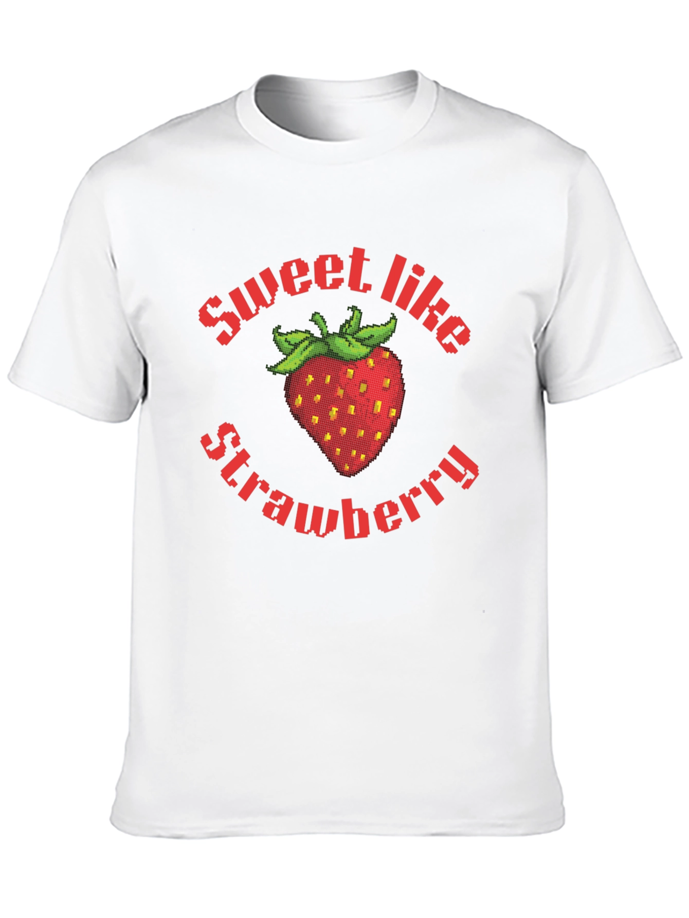 Sweet Strawberry Graphic T-Shirt - Unique Fruit Design