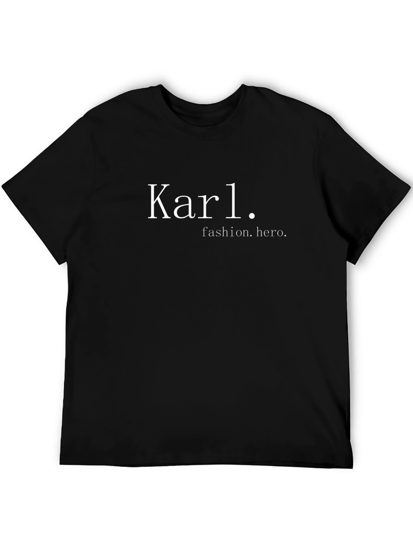 Karl Fashion Hero Graphic Tee - Black