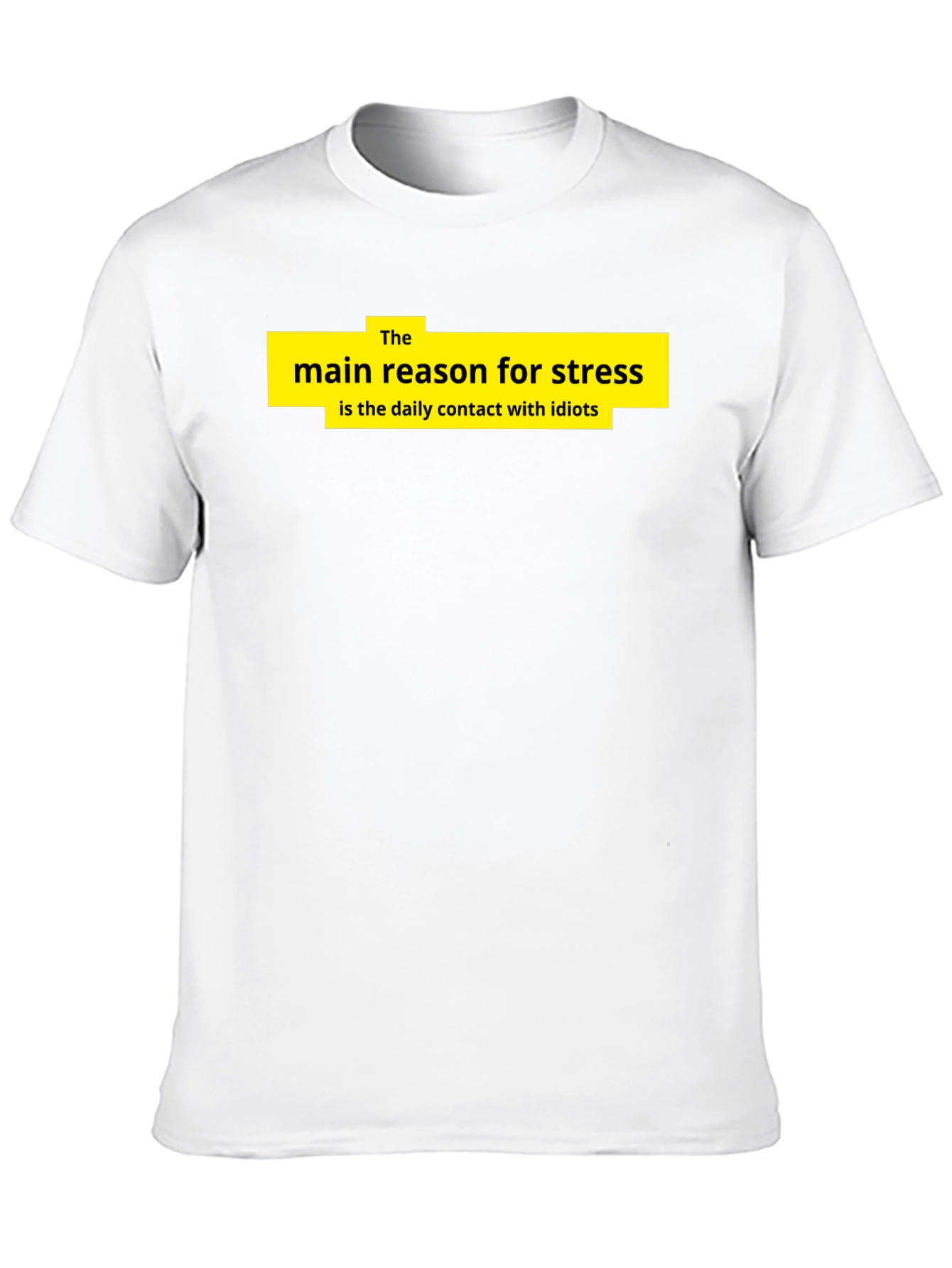 Stress Reason Graphic T-Shirt - Black Cotton Tee