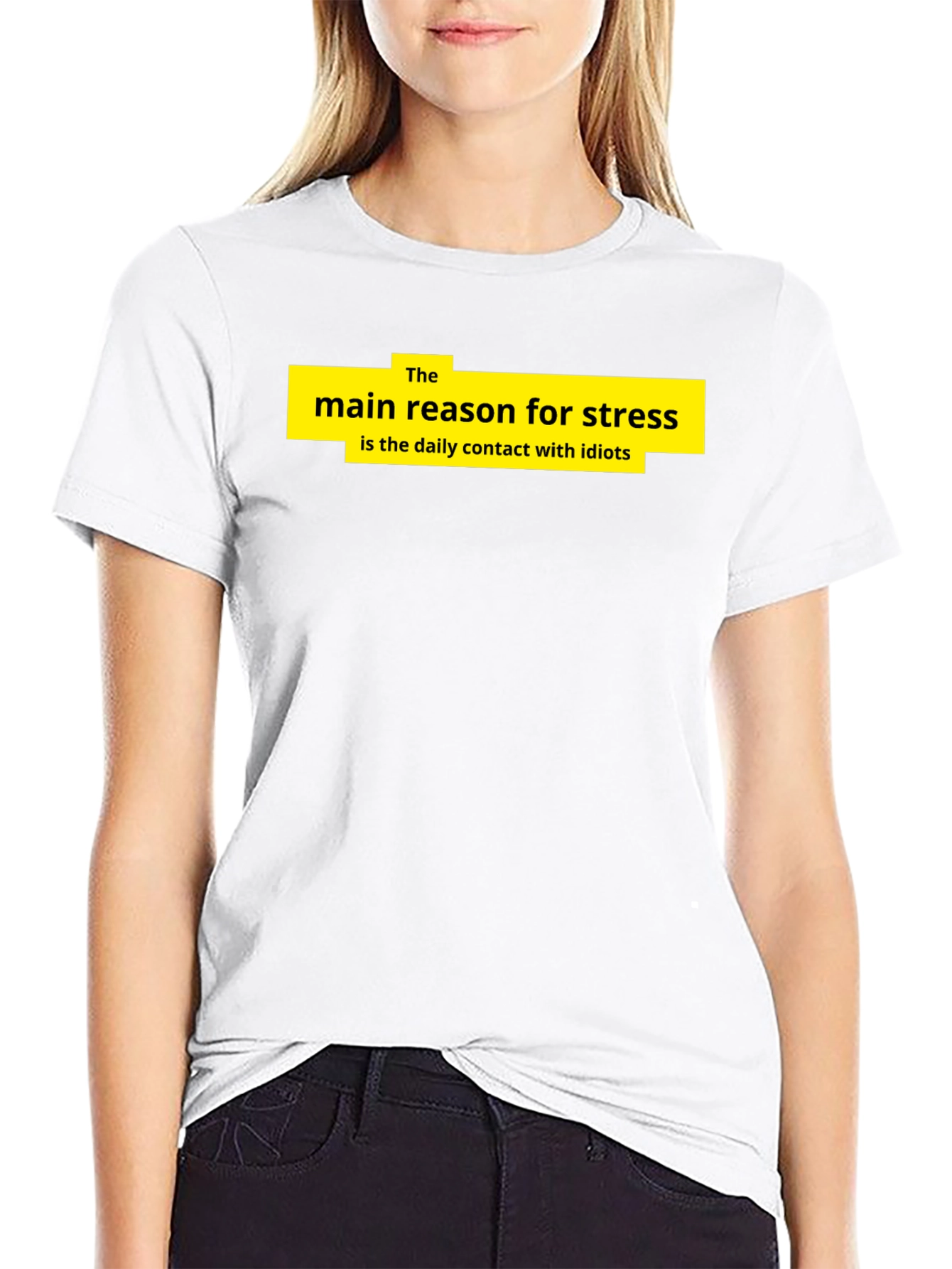 Stress Reason Graphic T-Shirt - Black Cotton Tee
