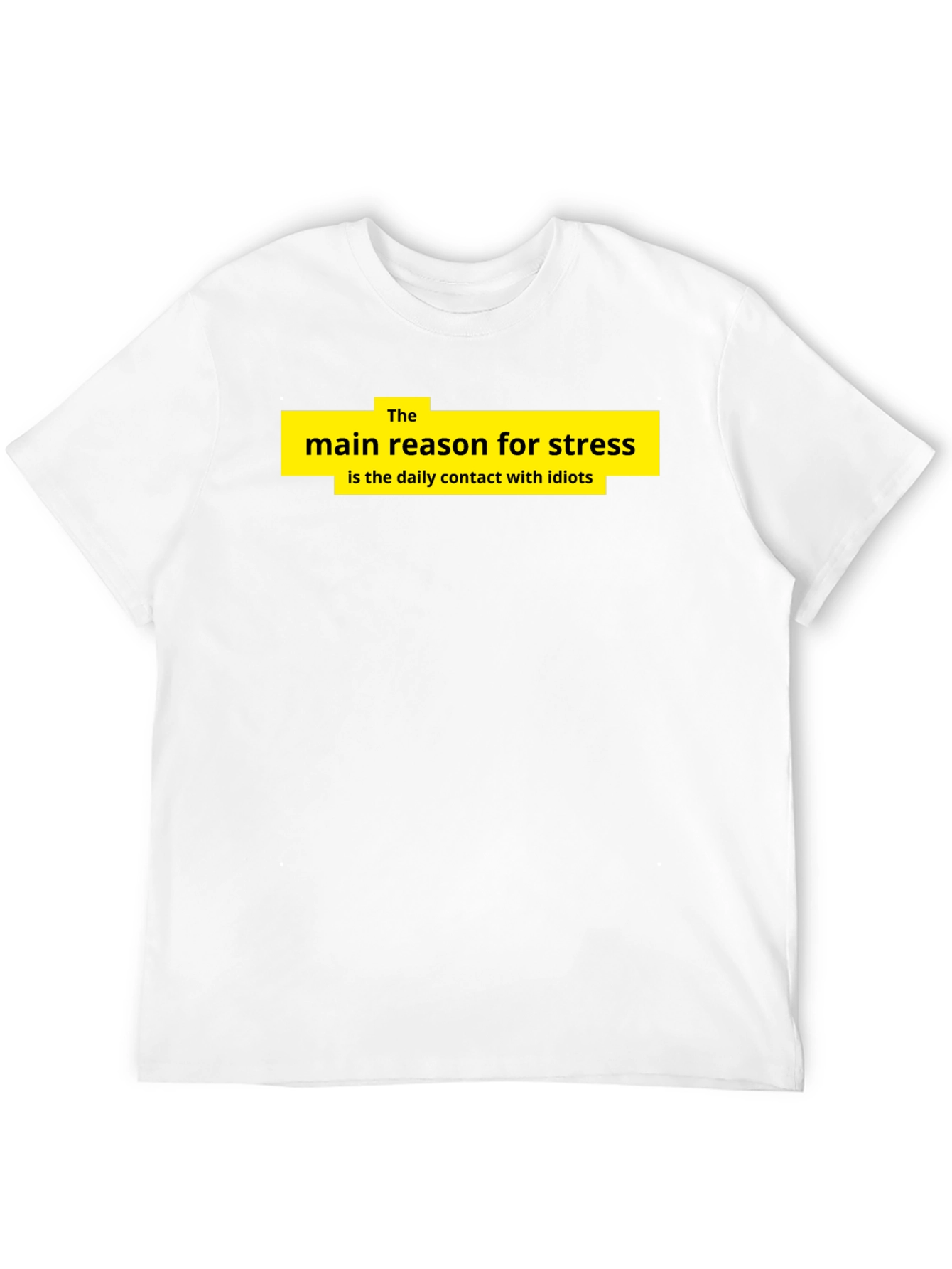 Stress Reason Graphic T-Shirt - Black Cotton Tee