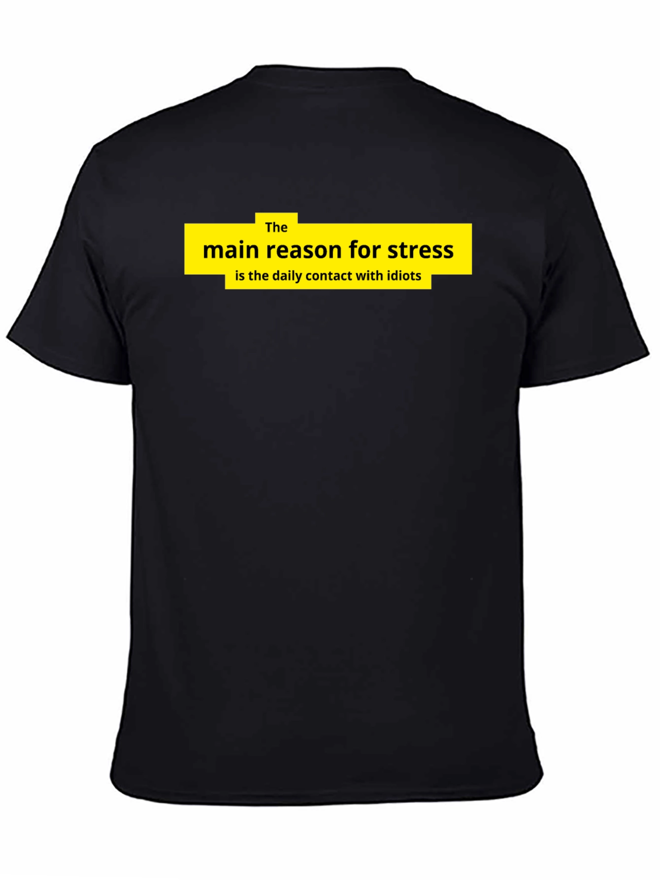 Stress Reason Graphic T-Shirt - Black Cotton Tee