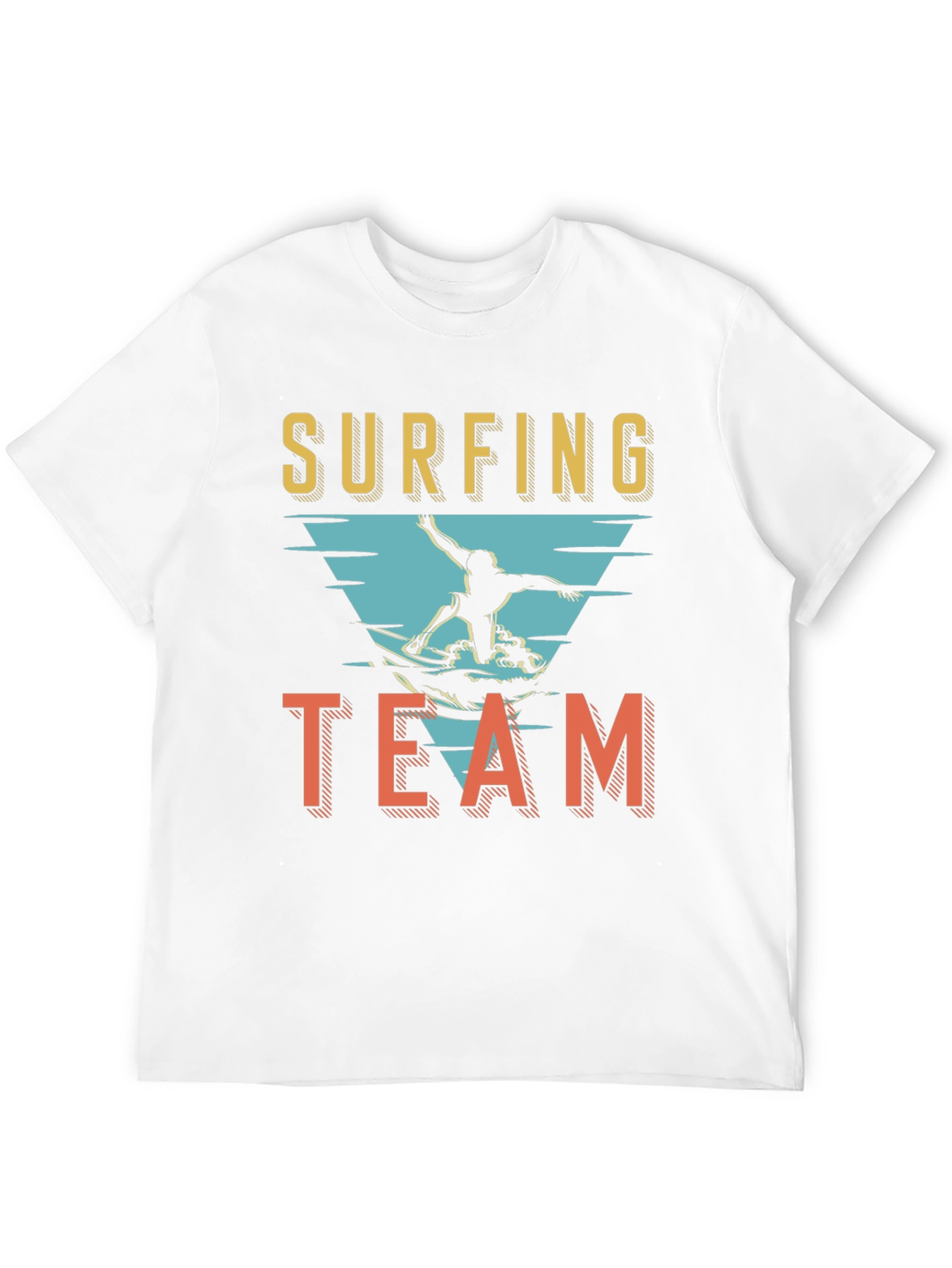 Surfing Team Graphic T-Shirt - Black
