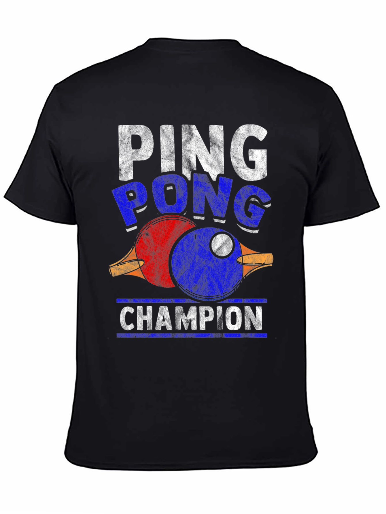 Ping Pong Champion T-Shirt - Novelty Graphic Tee