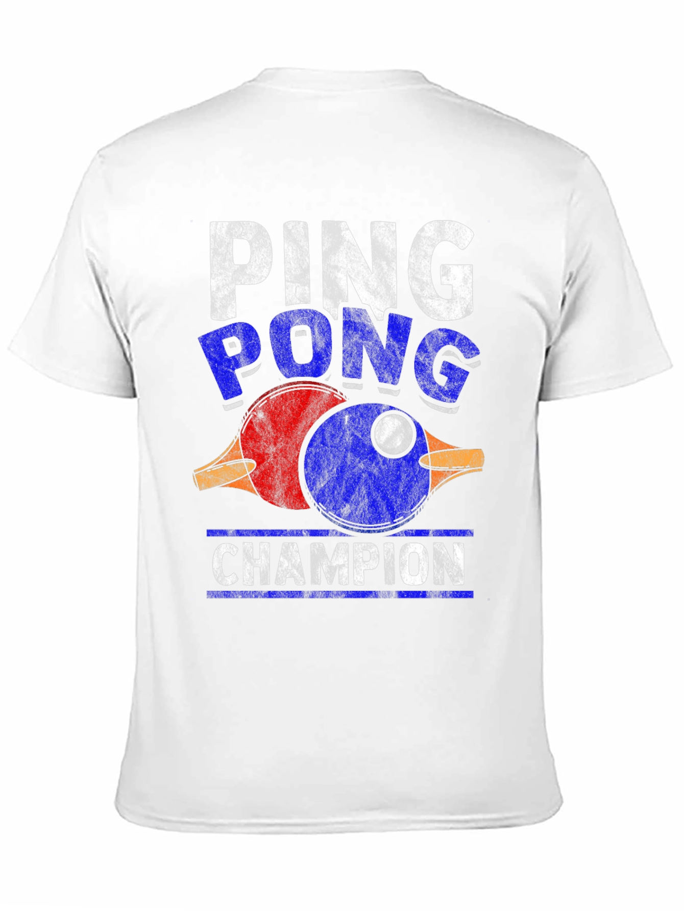 Ping Pong Champion T-Shirt - Novelty Graphic Tee