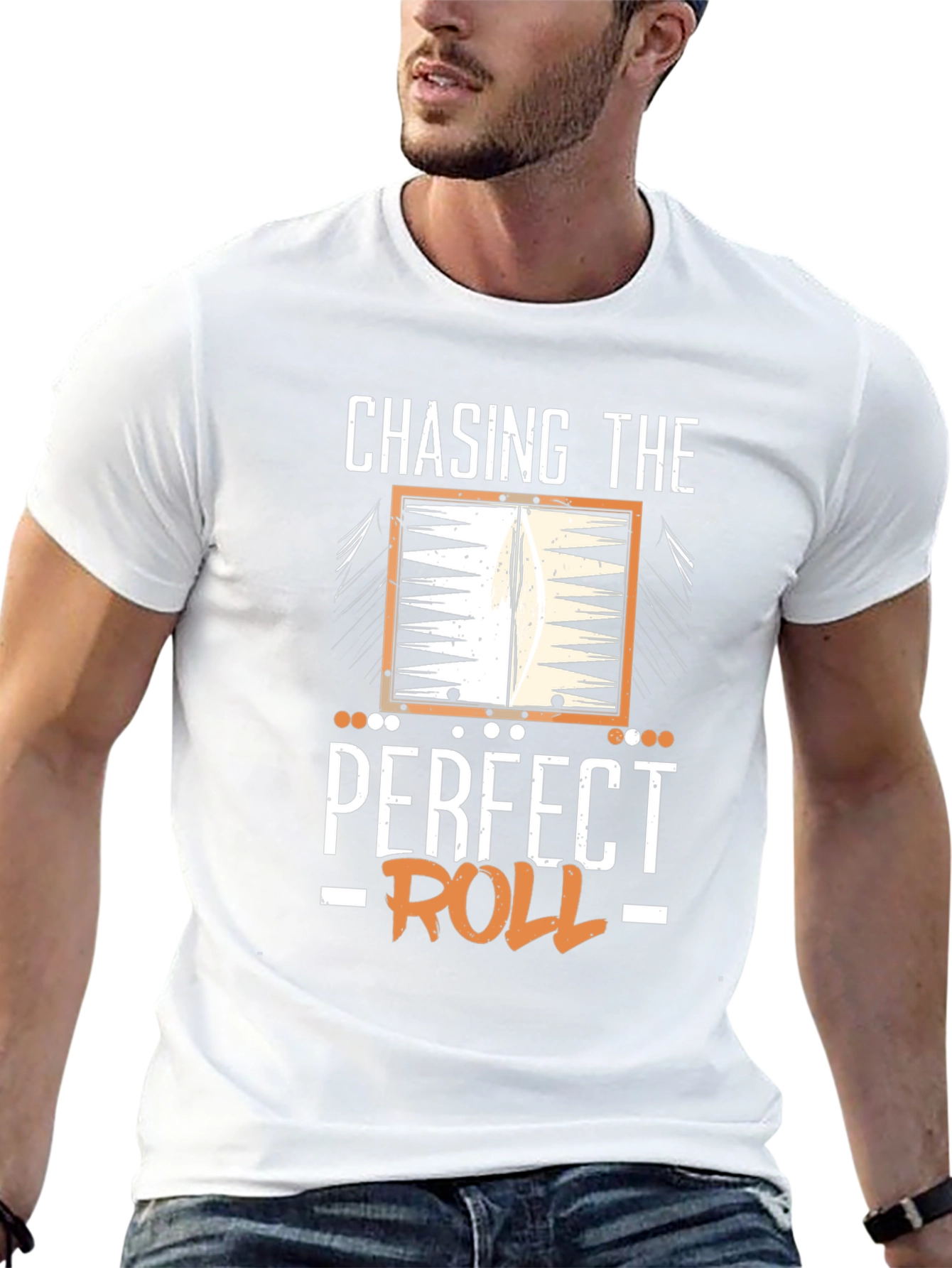 Chasing The Perfect Roll Backgammon T-Shirt