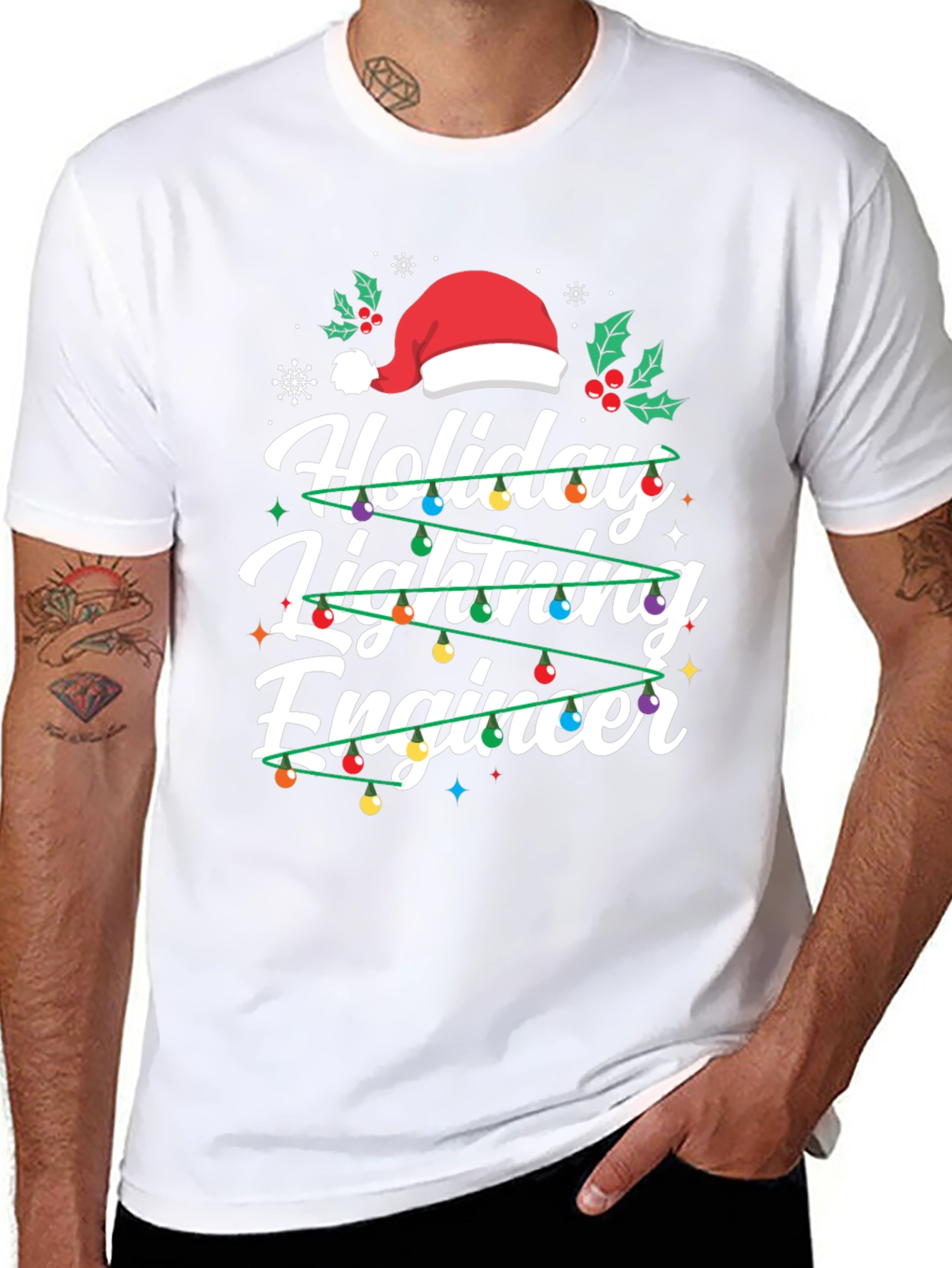Holiday Lighting Engineer Christmas T-Shirt