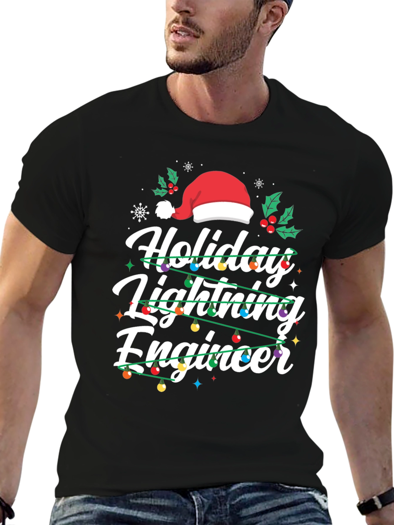 Holiday Lighting Engineer Christmas T-Shirt