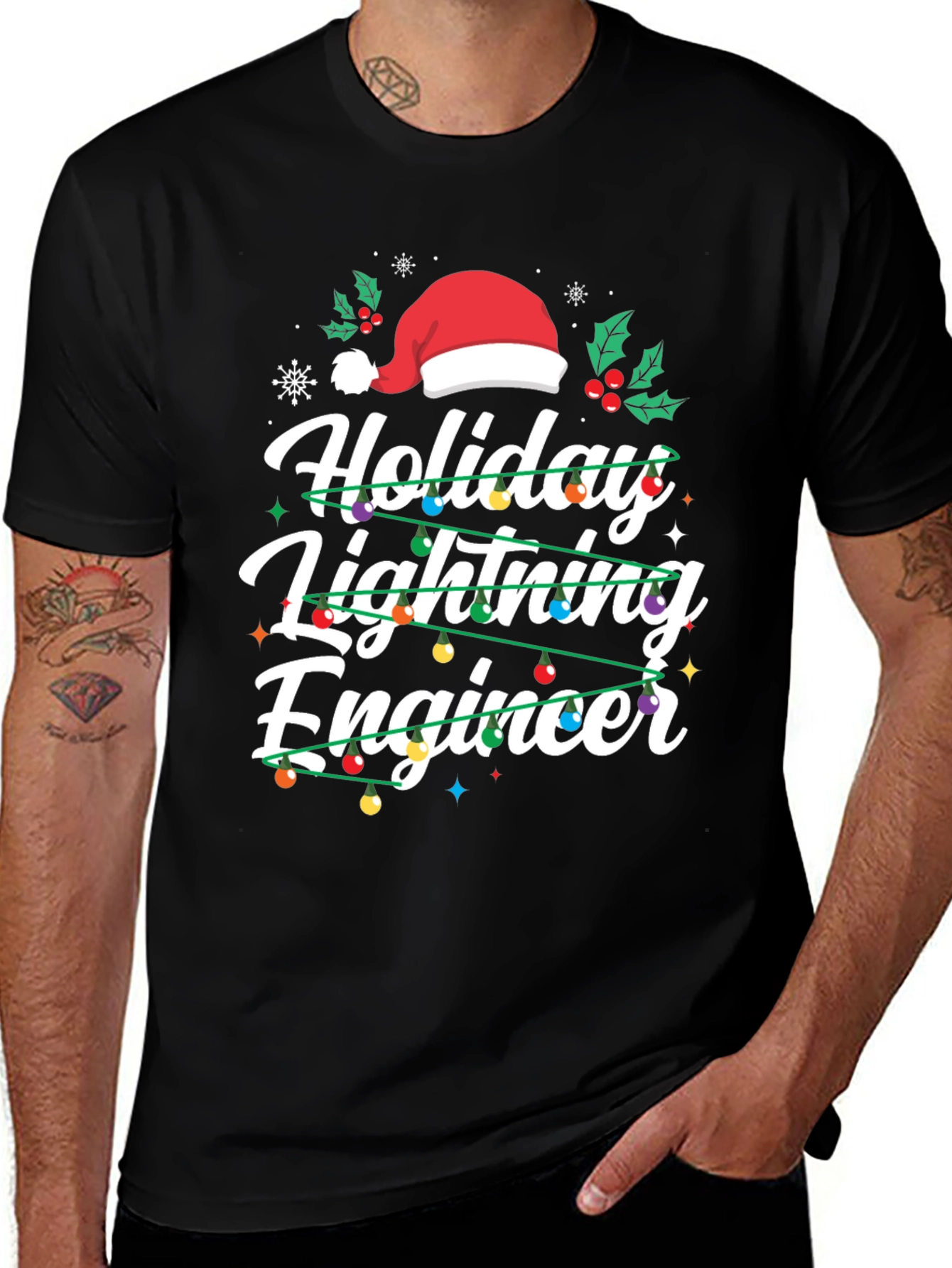 Holiday Lighting Engineer Christmas T-Shirt