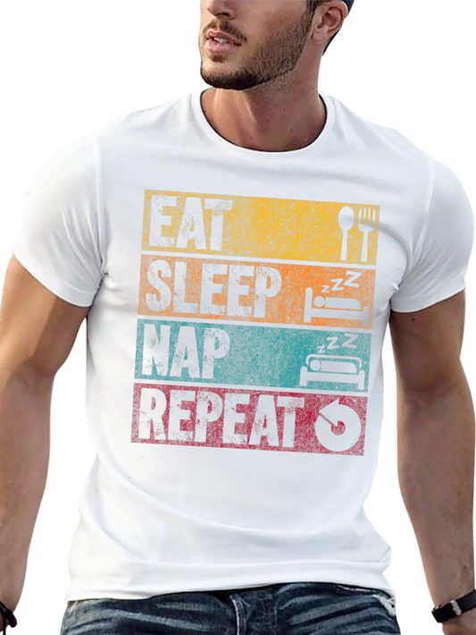 Eat Sleep Nap Repeat Graphic Tee
