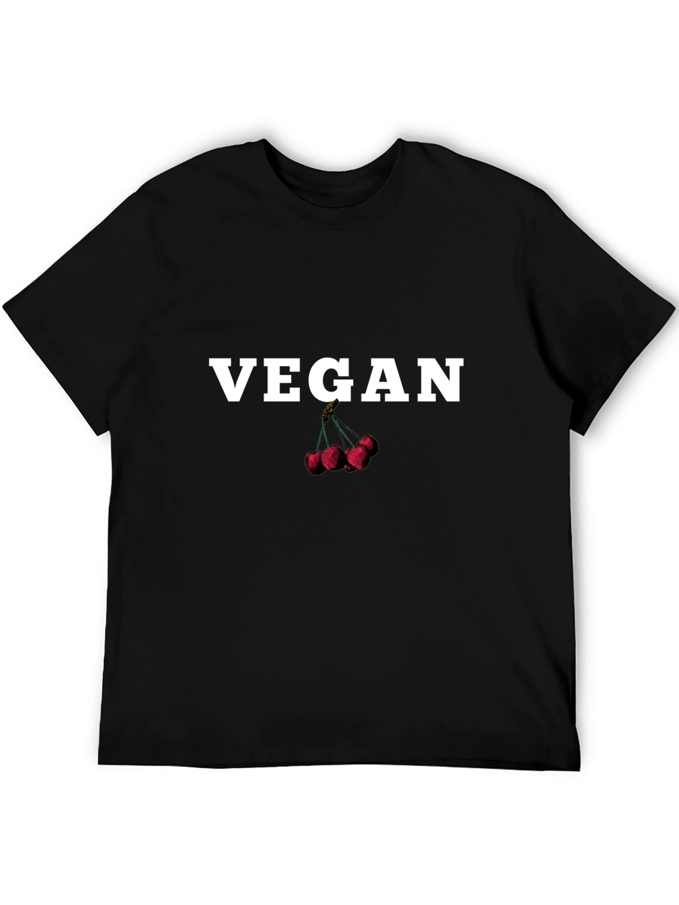 Vegan Cherry Graphic T-Shirt