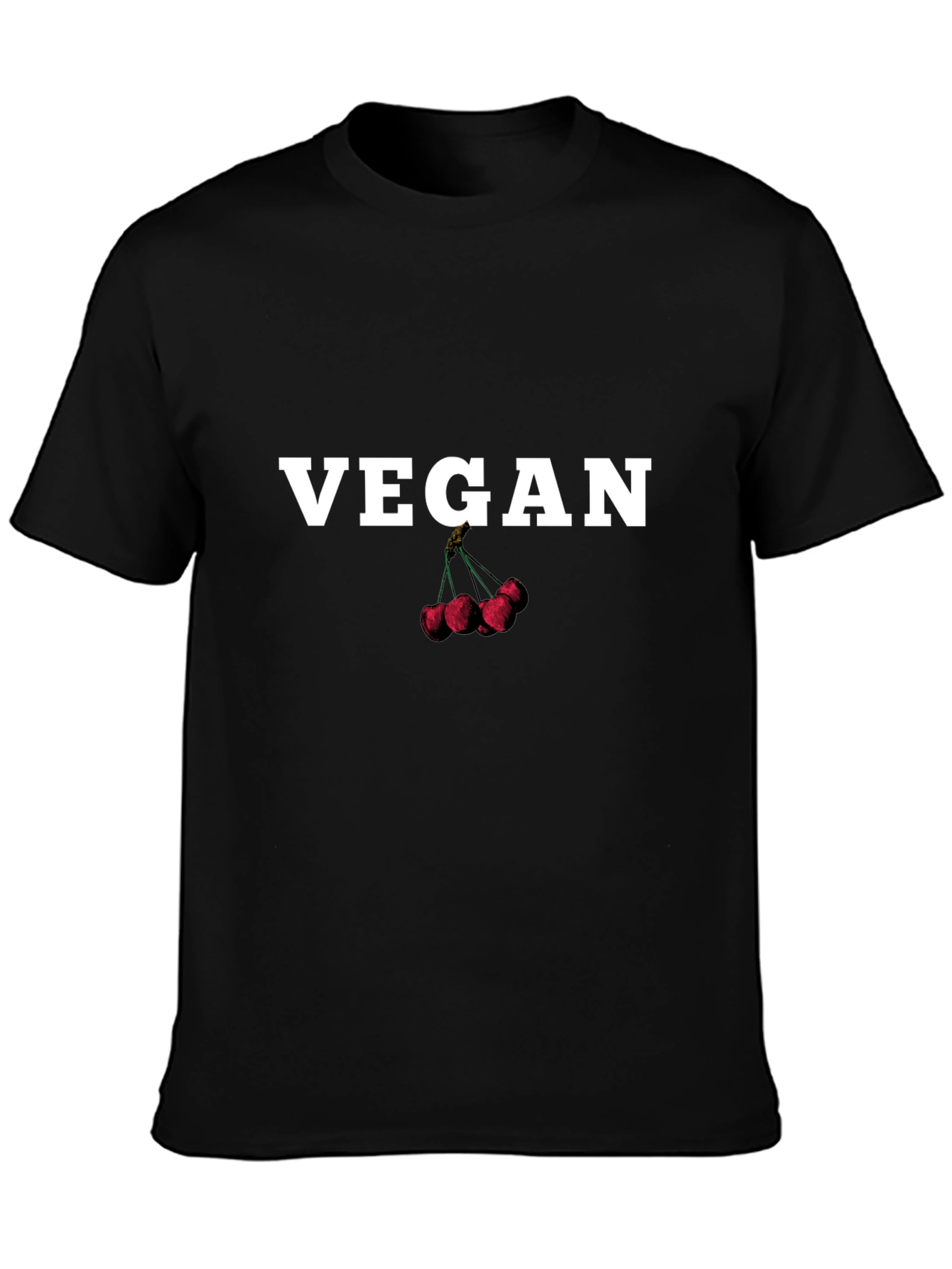 Vegan Cherry Graphic T-Shirt