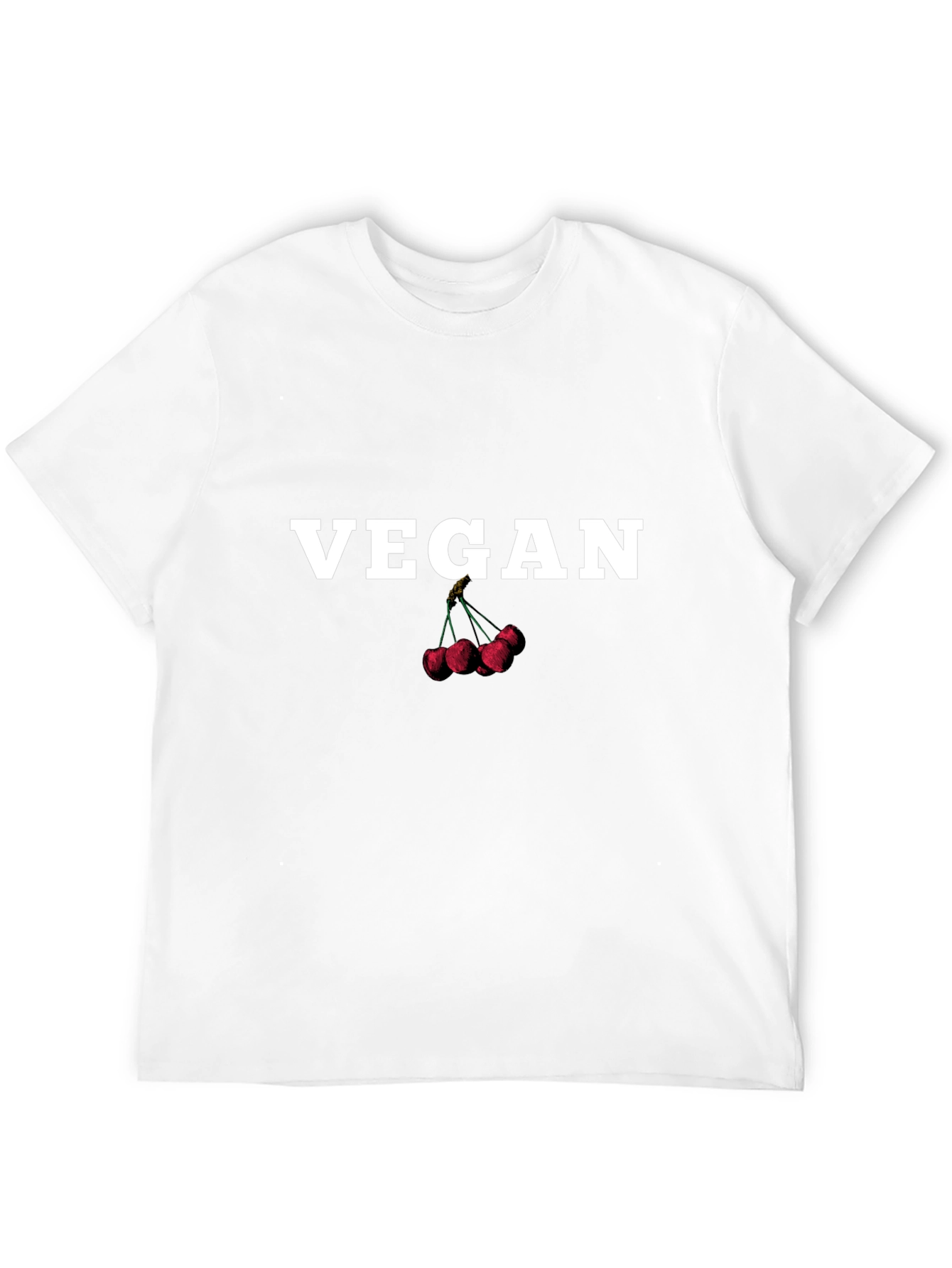 Vegan Cherry Graphic T-Shirt