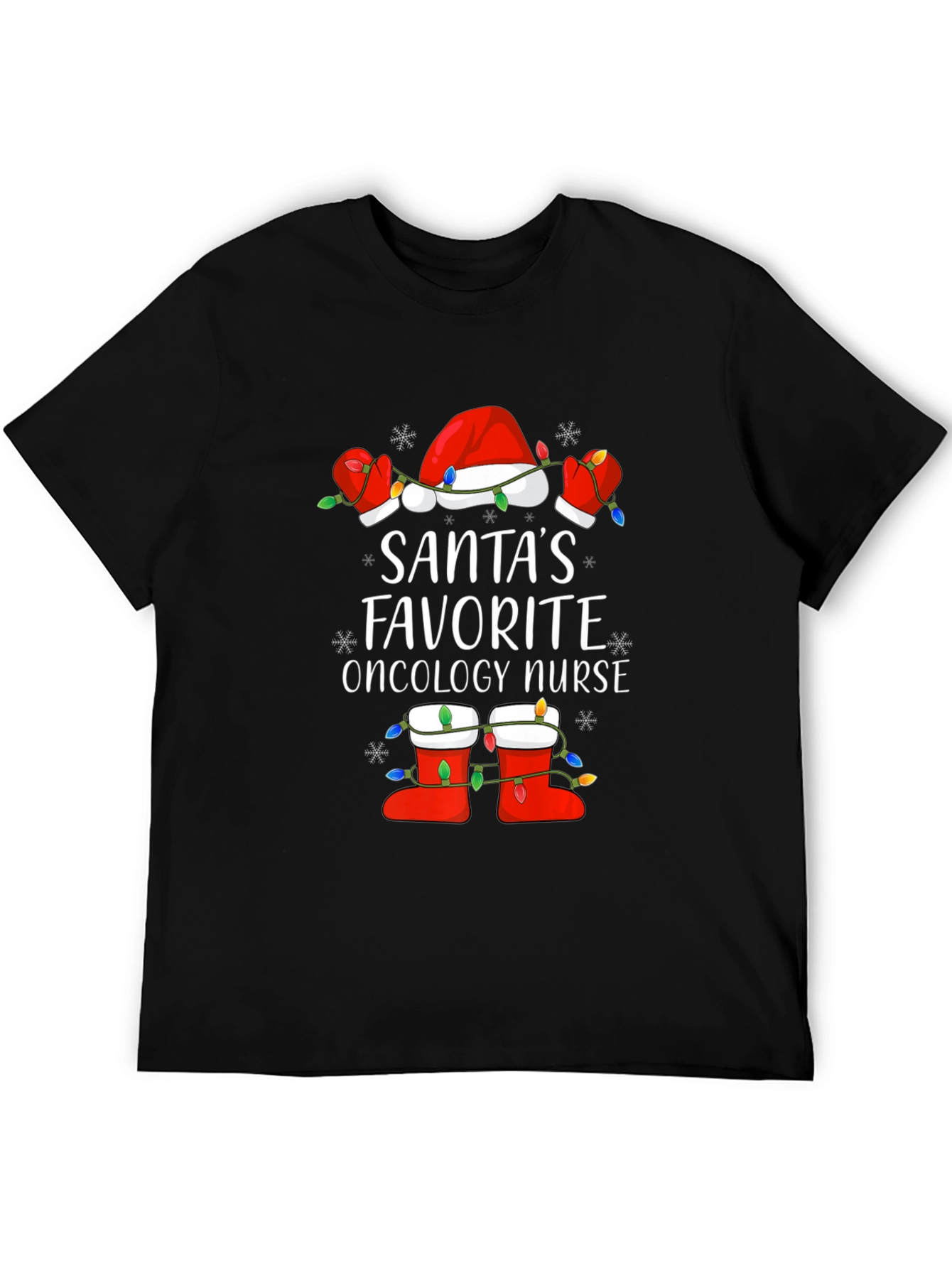 Santas Favorite Oncology Nurse Christmas T-Shirt