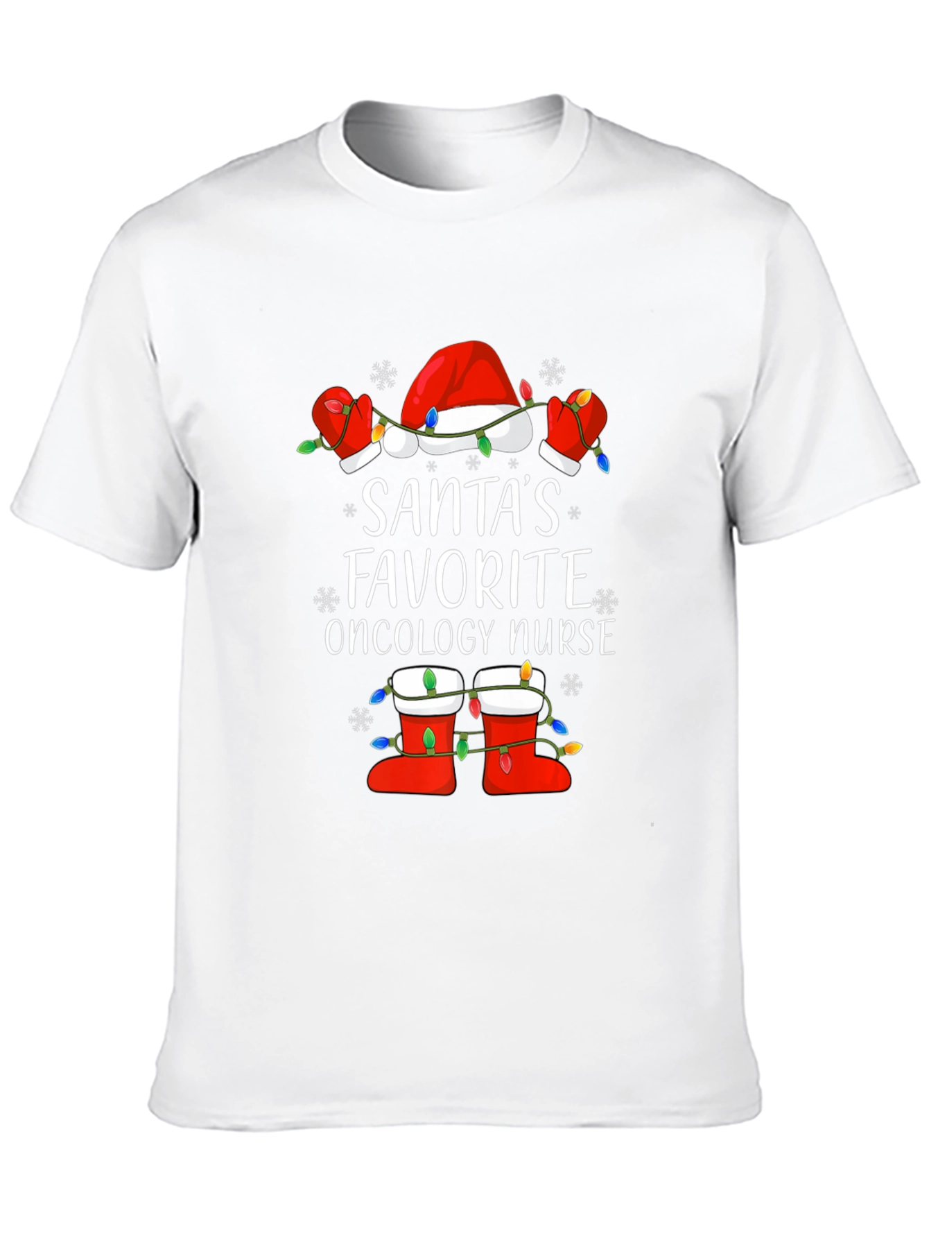 Santas Favorite Oncology Nurse Christmas T-Shirt