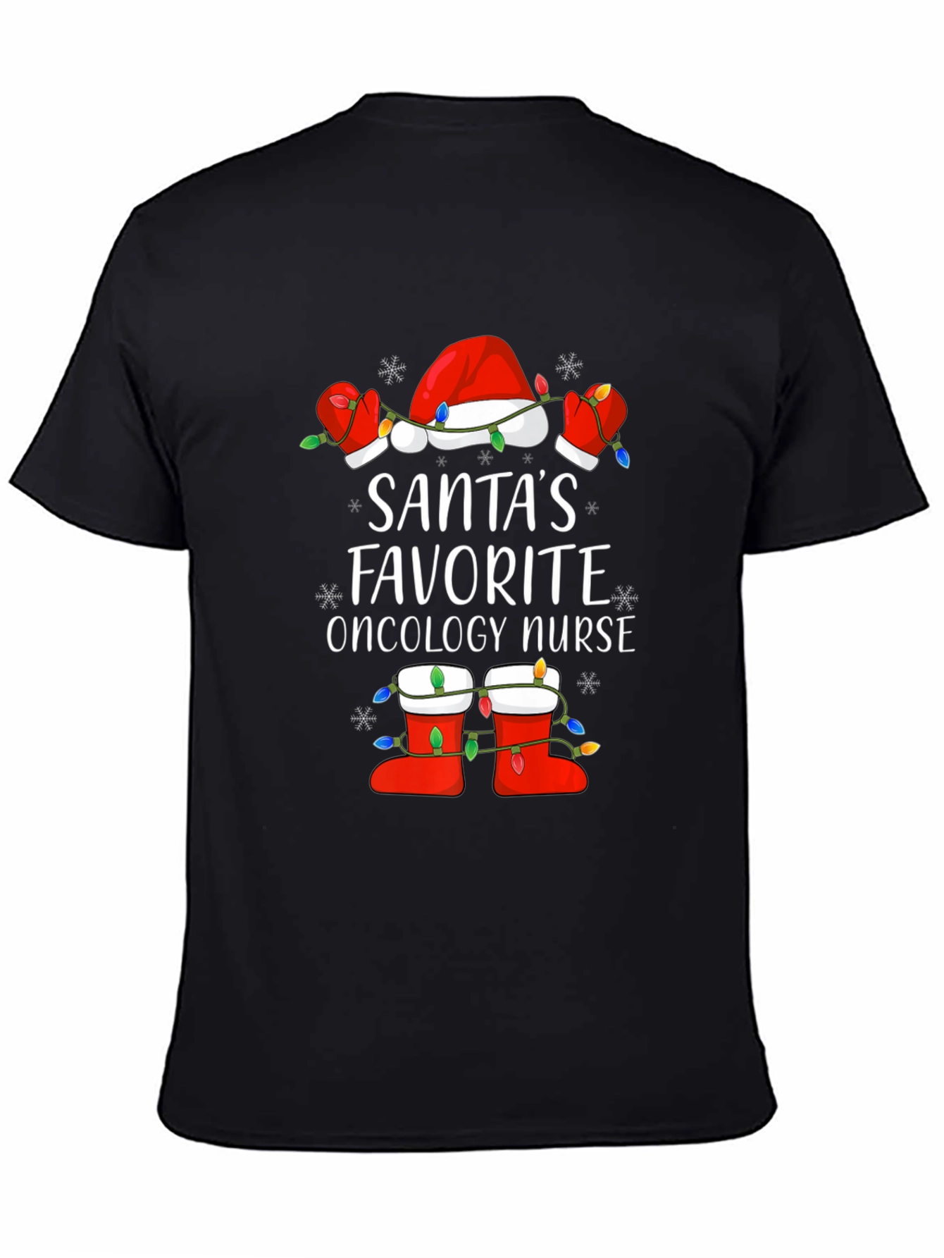 Santas Favorite Oncology Nurse Christmas T-Shirt